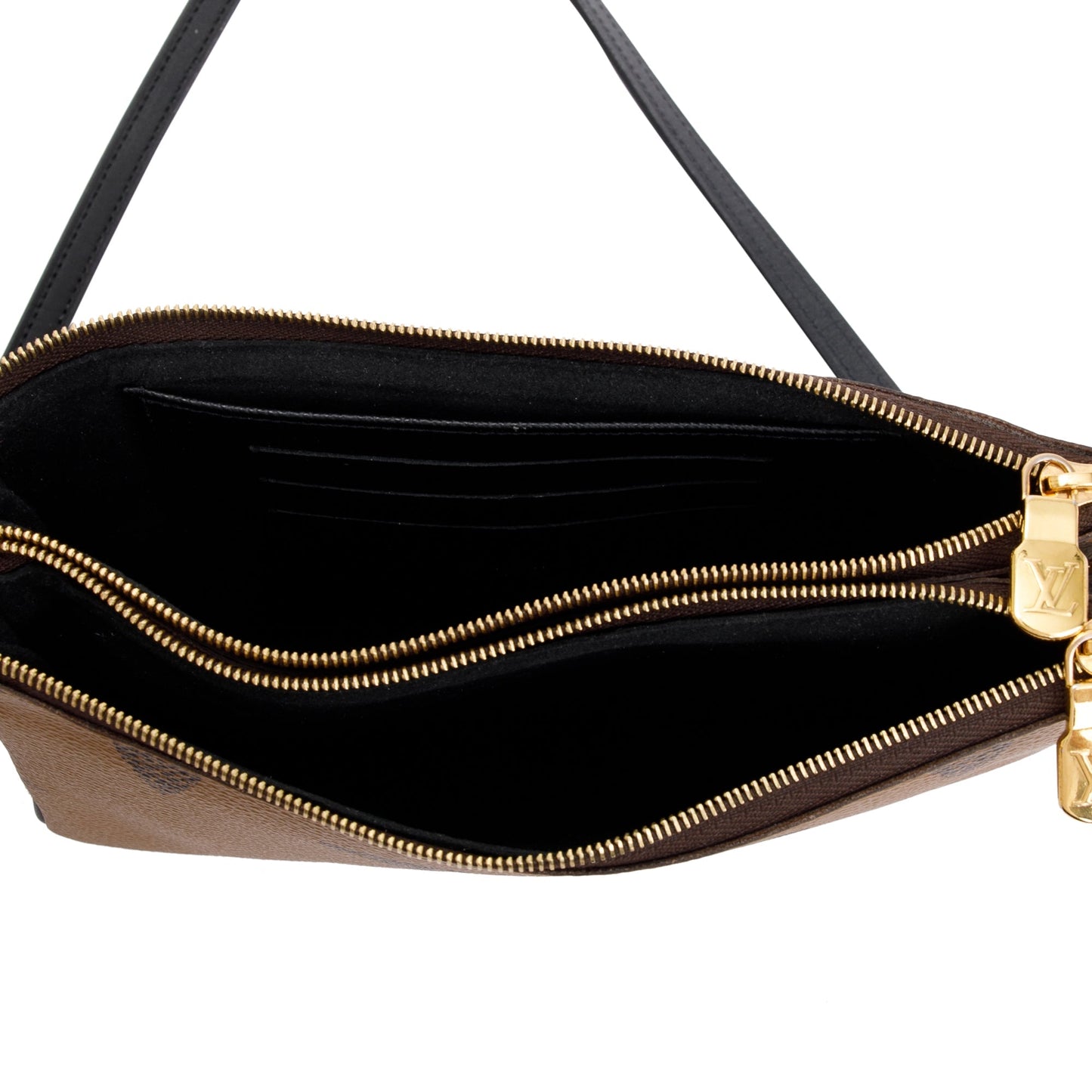 Louis Vuitton 2020 Monogram Giant Reverse & Monogram Double Zip Pochette