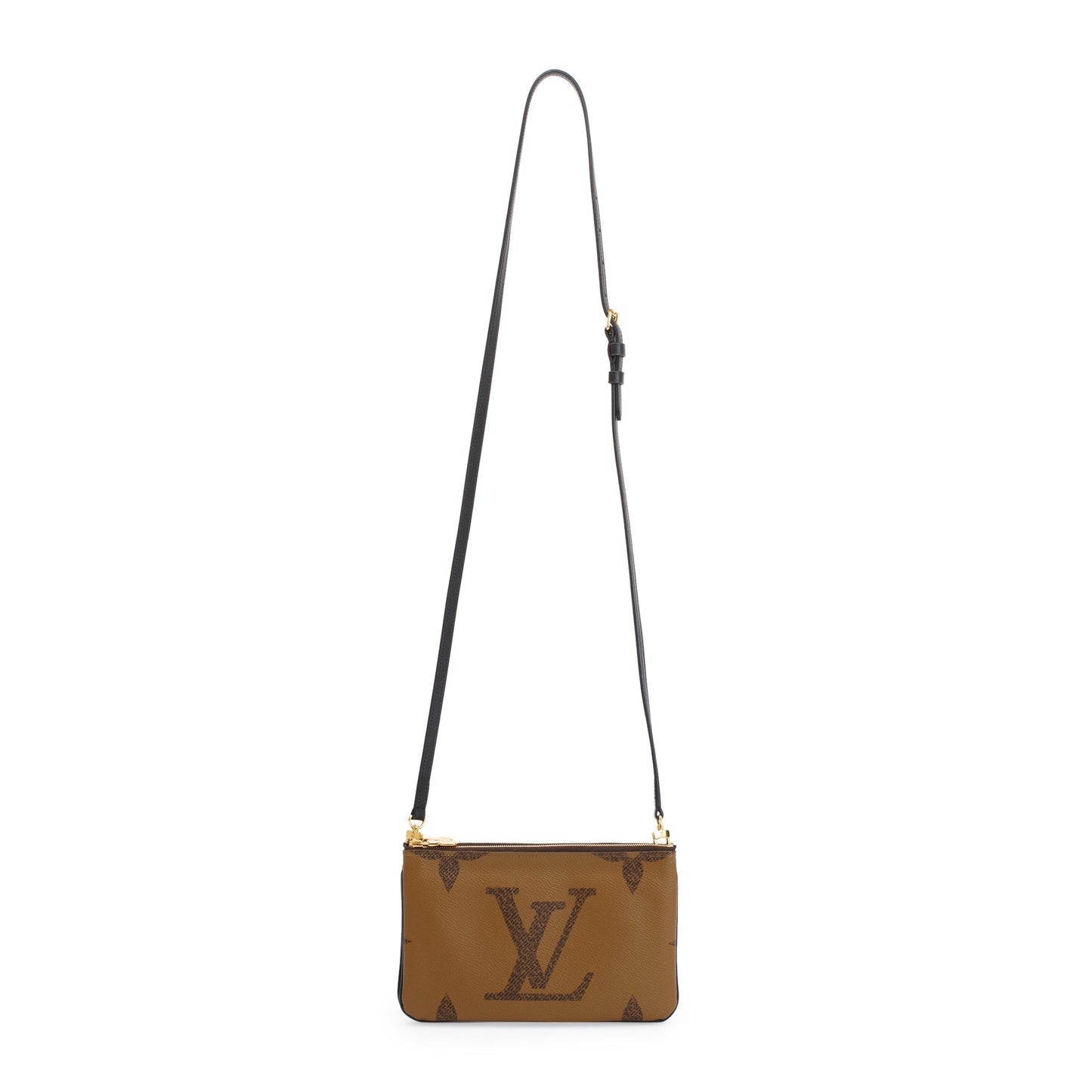 Louis Vuitton 2020 Monogram Giant Reverse & Monogram Double Zip Pochette