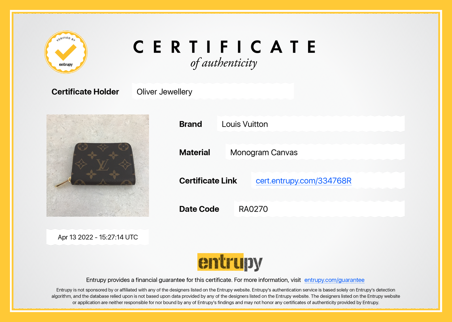 Louis Vuitton 2020 Monogram Zippy Coin Purse