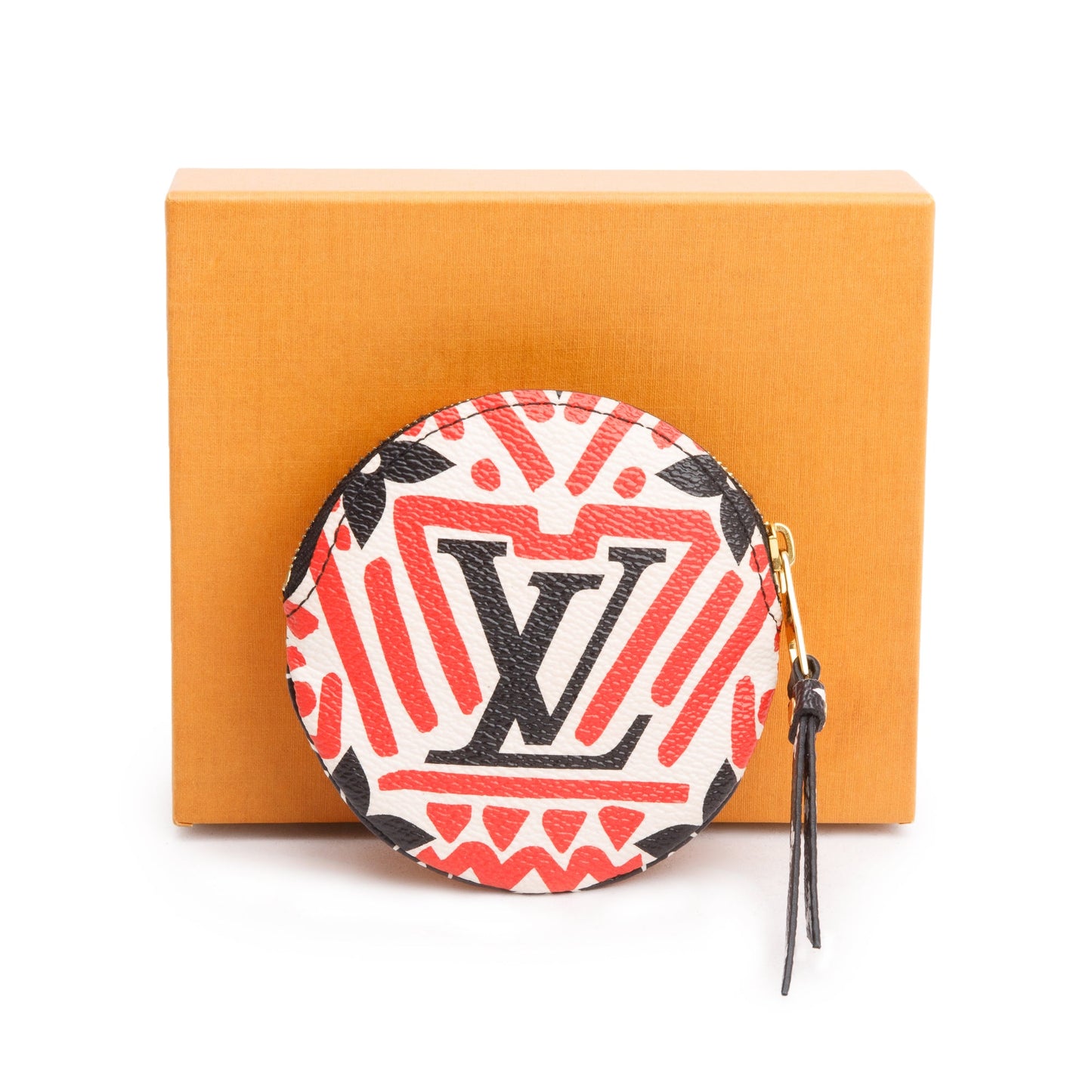 Louis Vuitton 2020 Red/Creme/Black Monogram Crafty Round Coin Purse