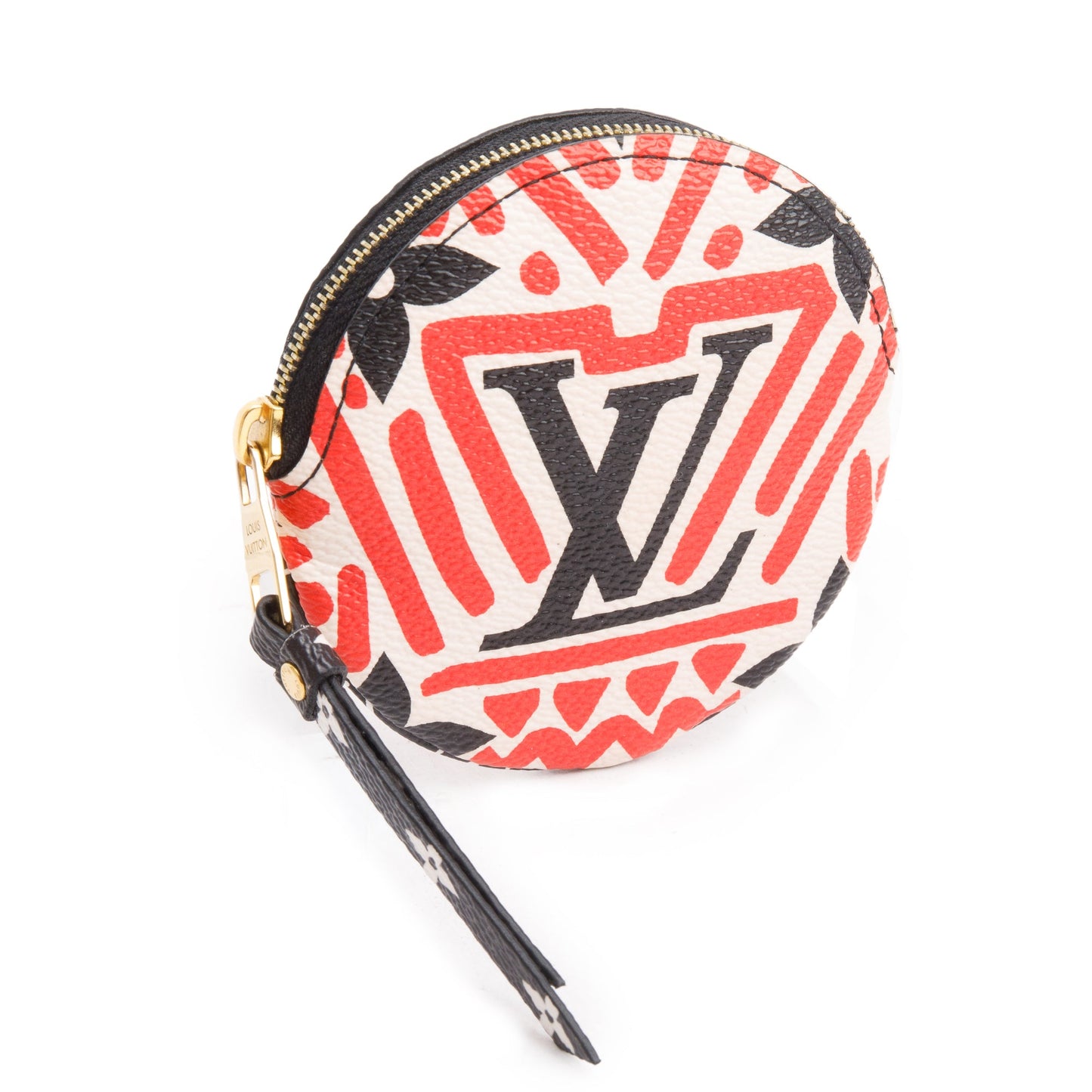 Louis Vuitton 2020 Red/Creme/Black Monogram Crafty Round Coin Purse