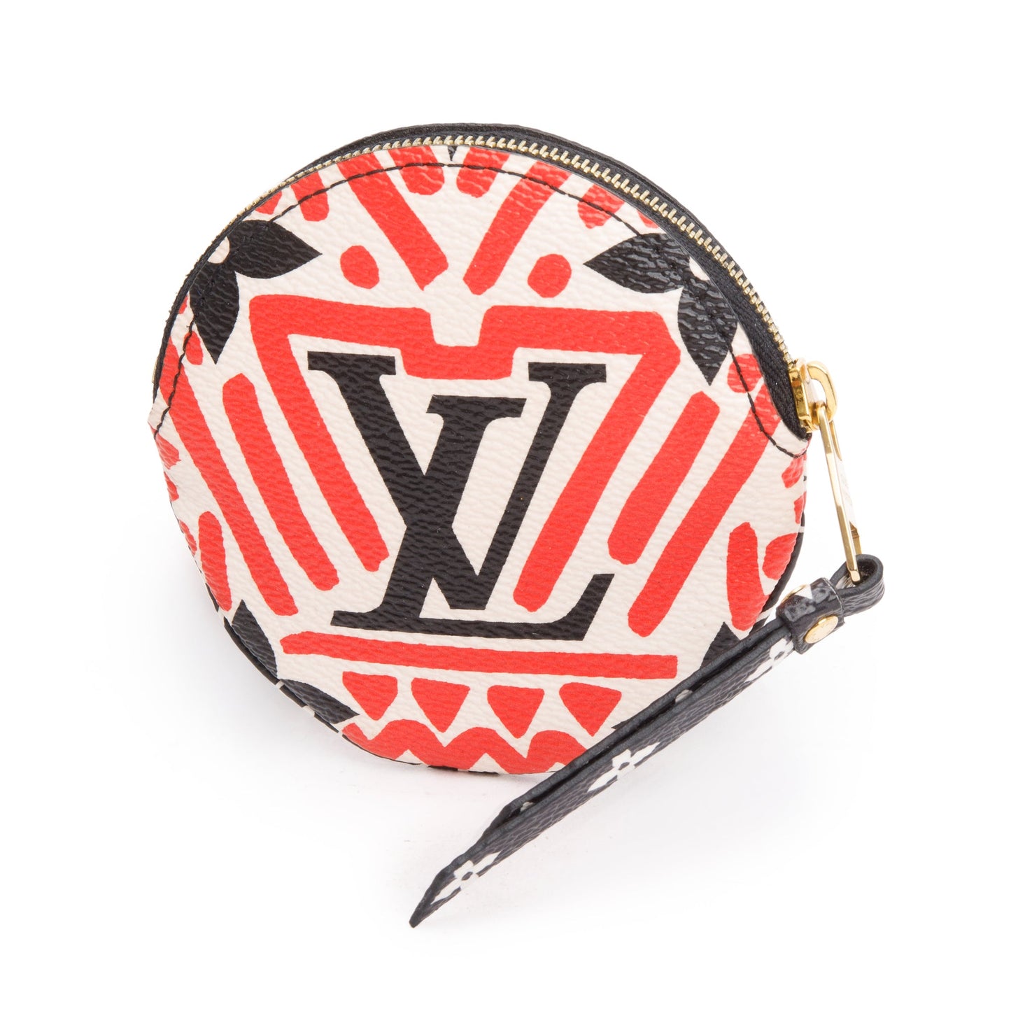 Louis Vuitton 2020 Red/Creme/Black Monogram Crafty Round Coin Purse