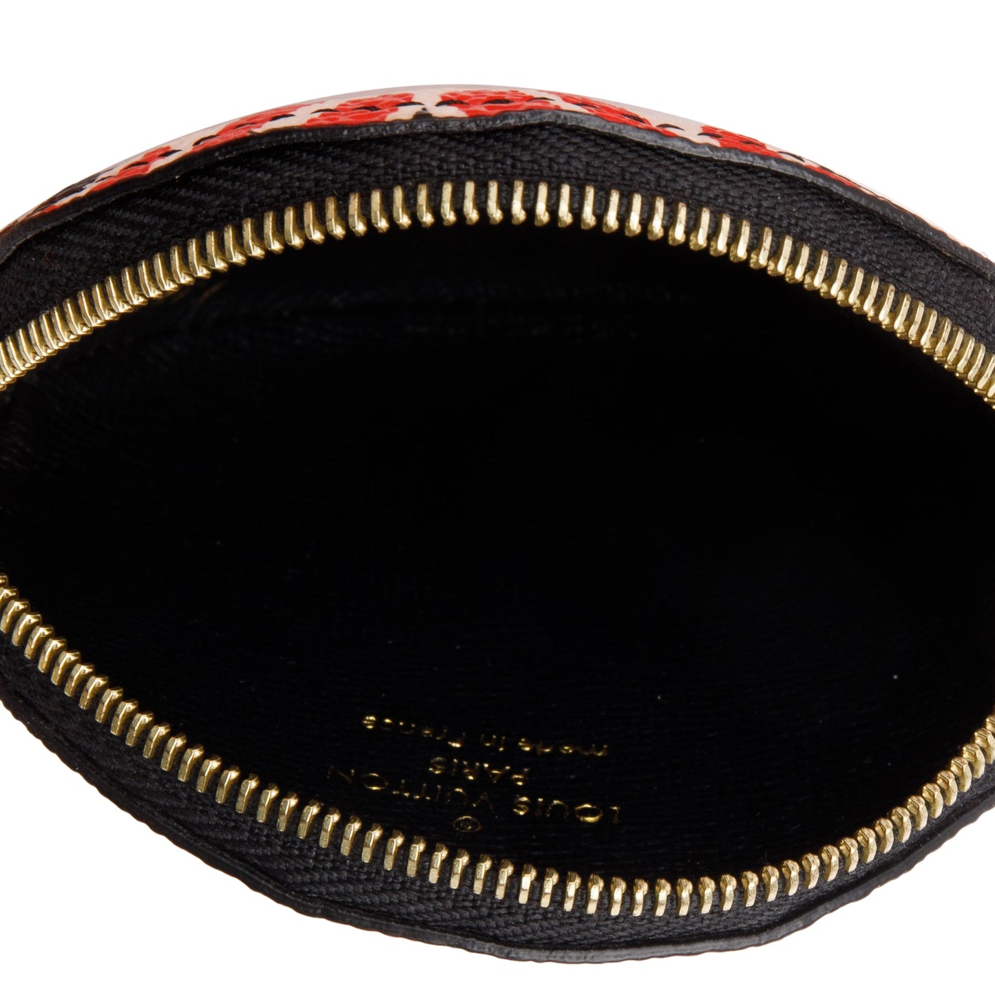 Louis Vuitton 2020 Red/Creme/Black Monogram Crafty Round Coin Purse