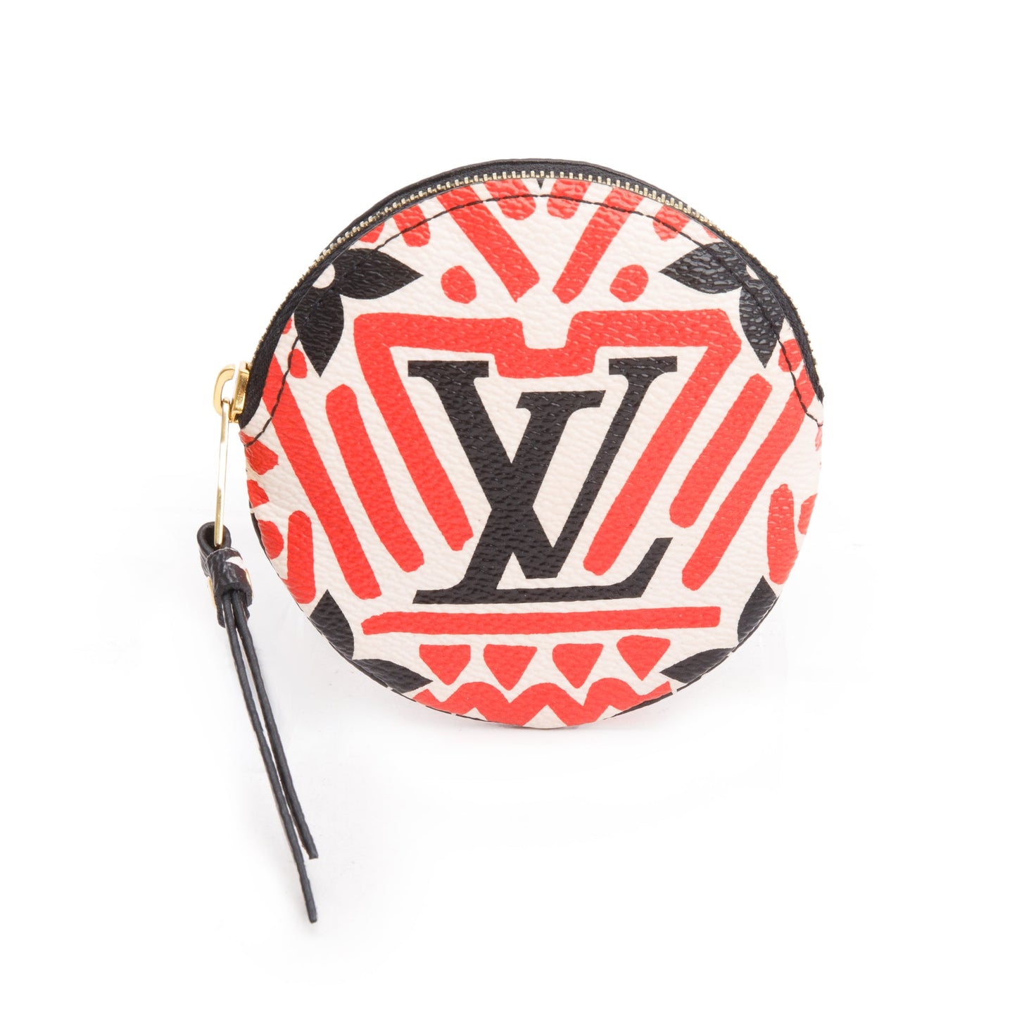 Louis Vuitton 2020 Red/Creme/Black Monogram Crafty Round Coin Purse