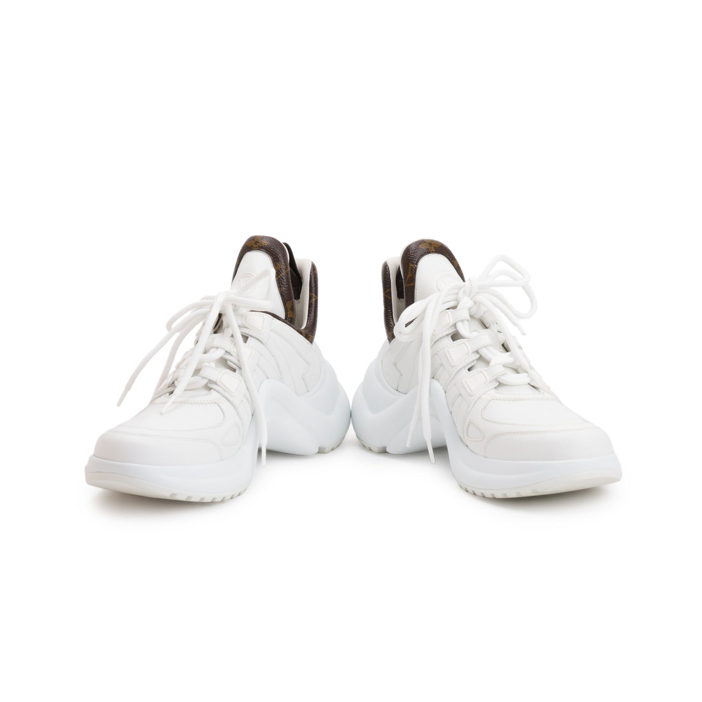 Louis Vuitton 2020 White LV Archlight Sneakers, Size 37.5