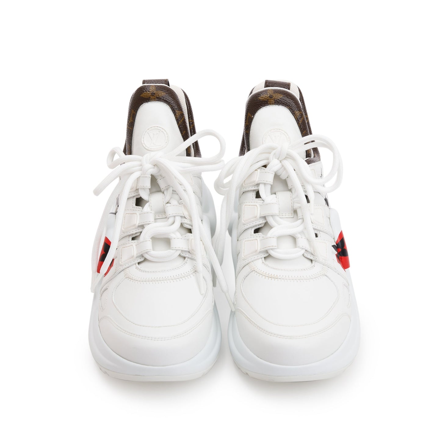 Louis Vuitton 2020 White LV Archlight Sneakers, Size 37.5