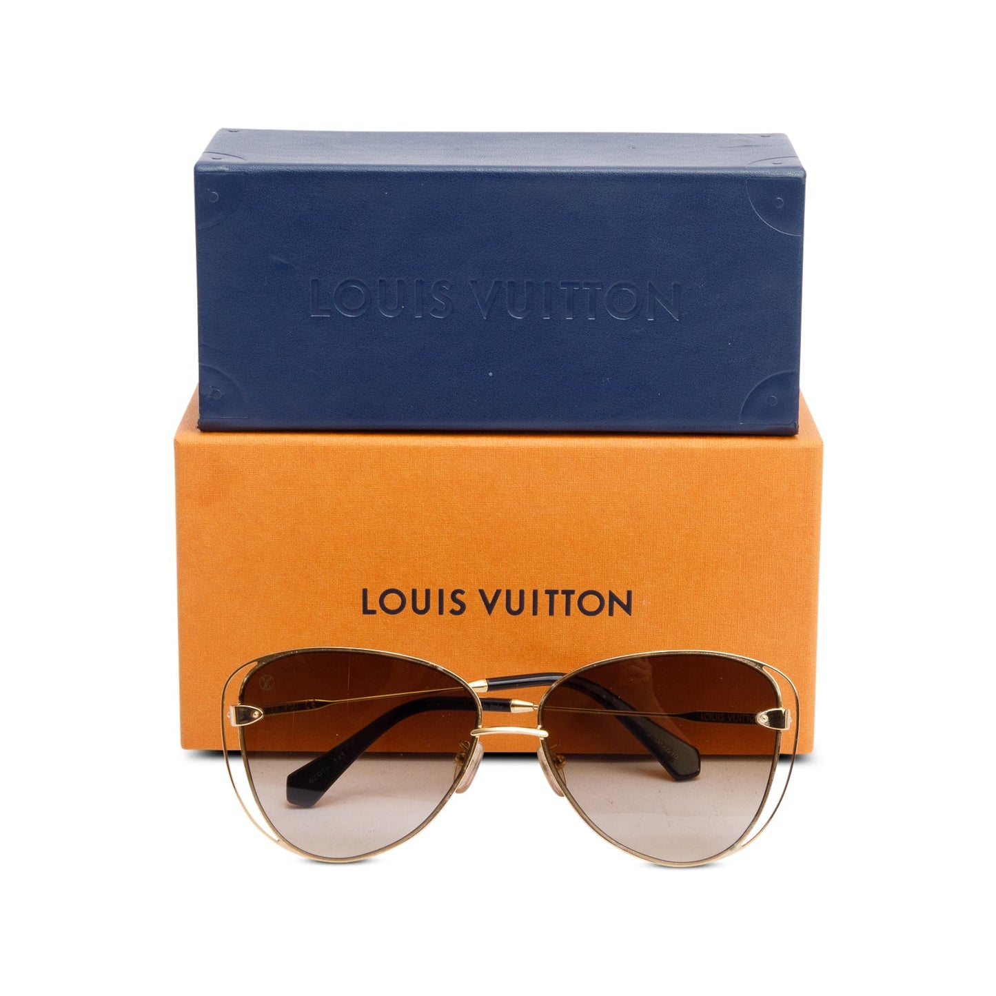 Louis Vuitton 2020 Z1305E Gold Plated A Nous Deux Pilot Sunglasses