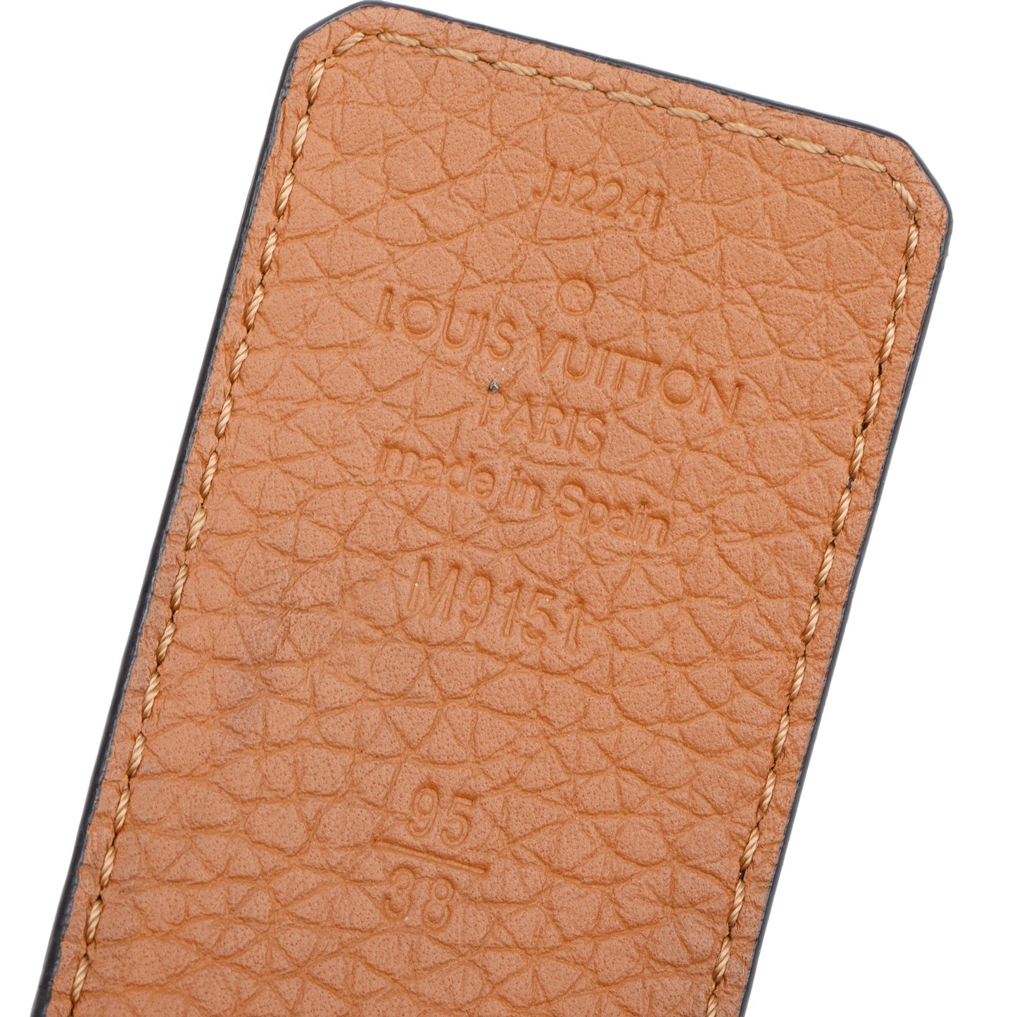 Louis Vuitton 2021 Black & Brown Taurillon Leather LV Initials 40 MM Reversible Belt 95 38