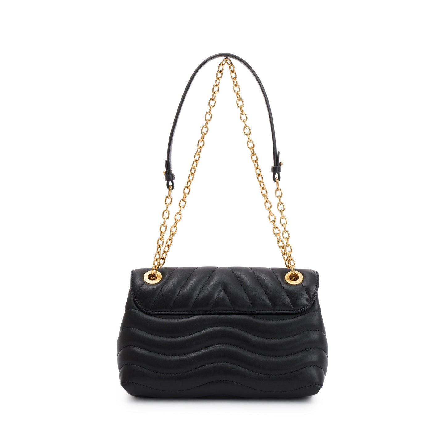 Louis Vuitton 2021 Black Cowhide Leather New Wave Chain Bag MM
