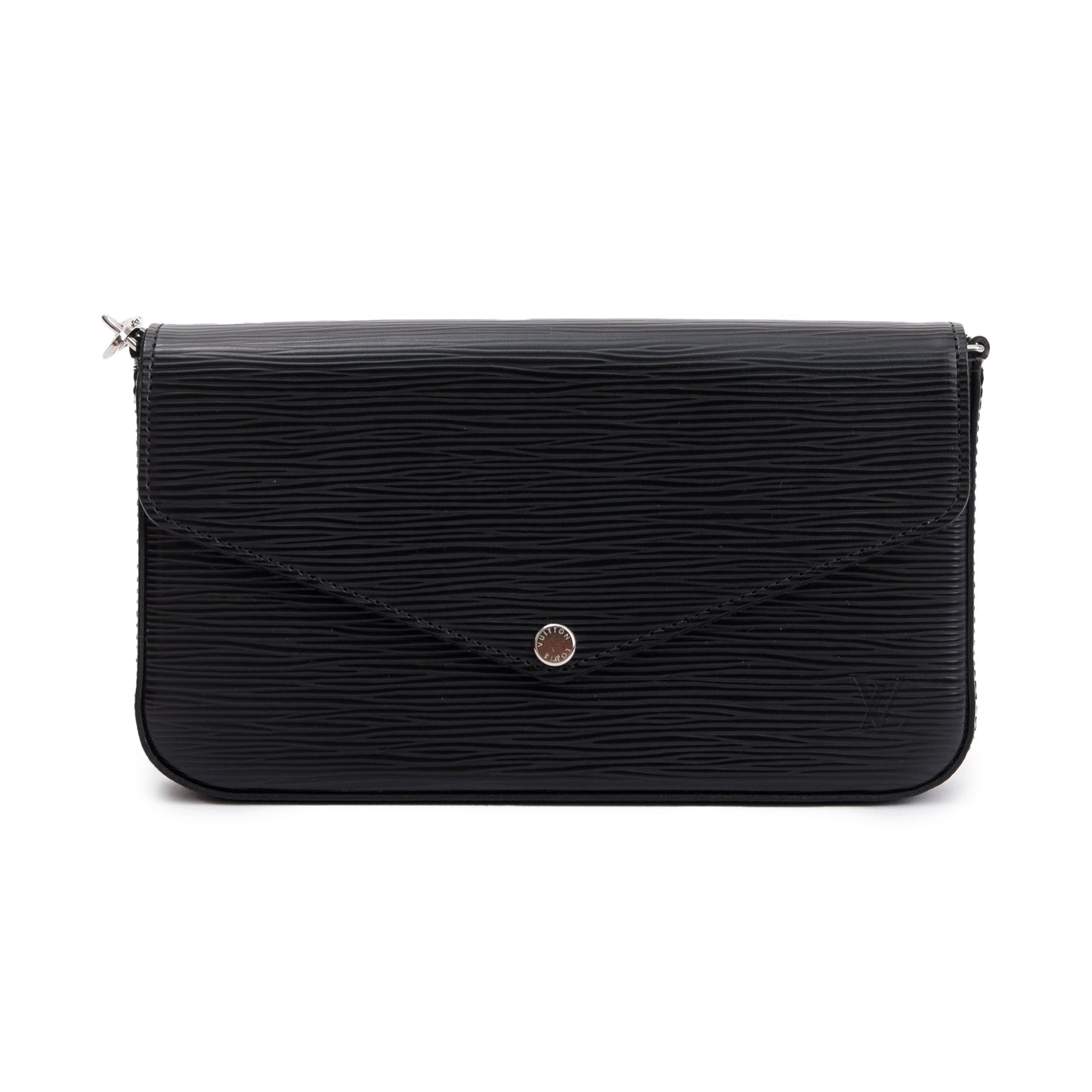 Louis Vuitton 2021 Black Epi Leather Felicie Pochette Bag