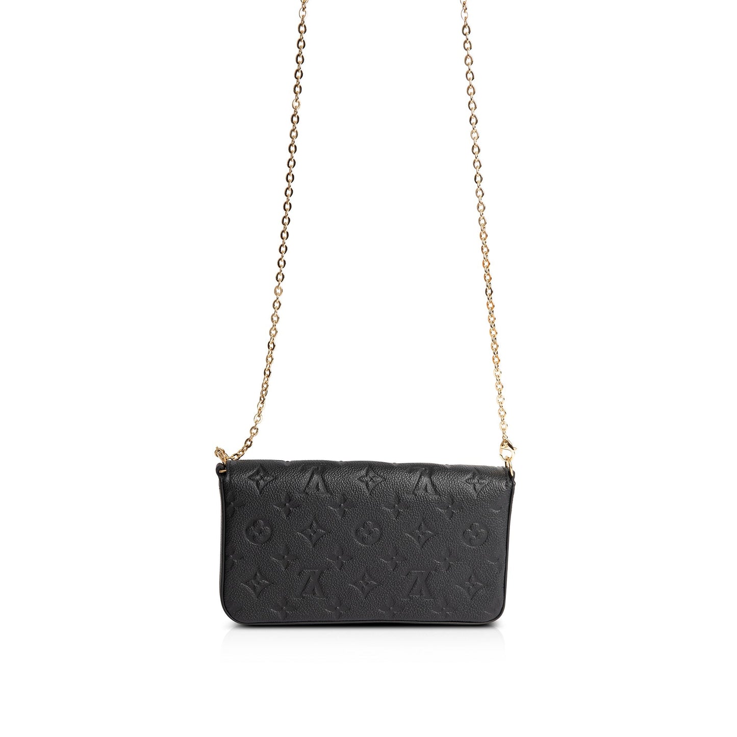 Louis Vuitton 2021 Black Monogram Empreinte Felicie Pochette Bag