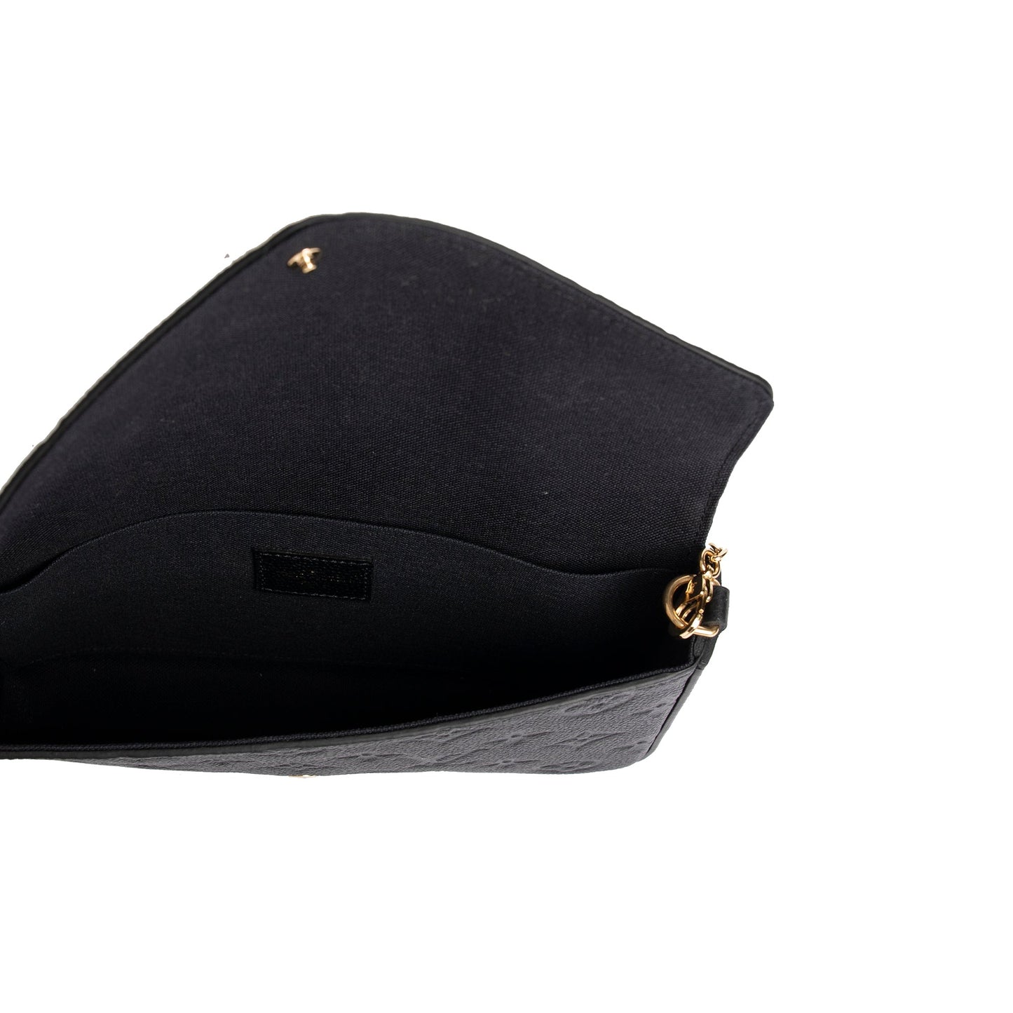 Louis Vuitton 2021 Black Monogram Empreinte Felicie Pochette Bag