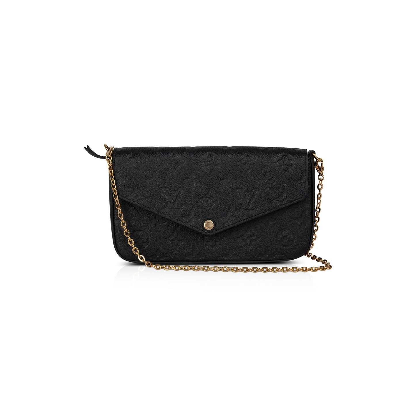 Louis Vuitton 2021 Black Monogram Empreinte Felicie Pochette Bag