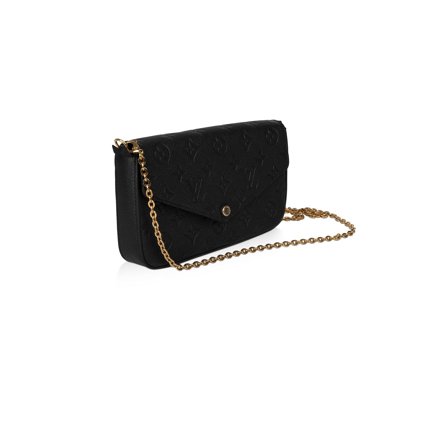 Louis Vuitton 2021 Black Monogram Empreinte Felicie Pochette Bag