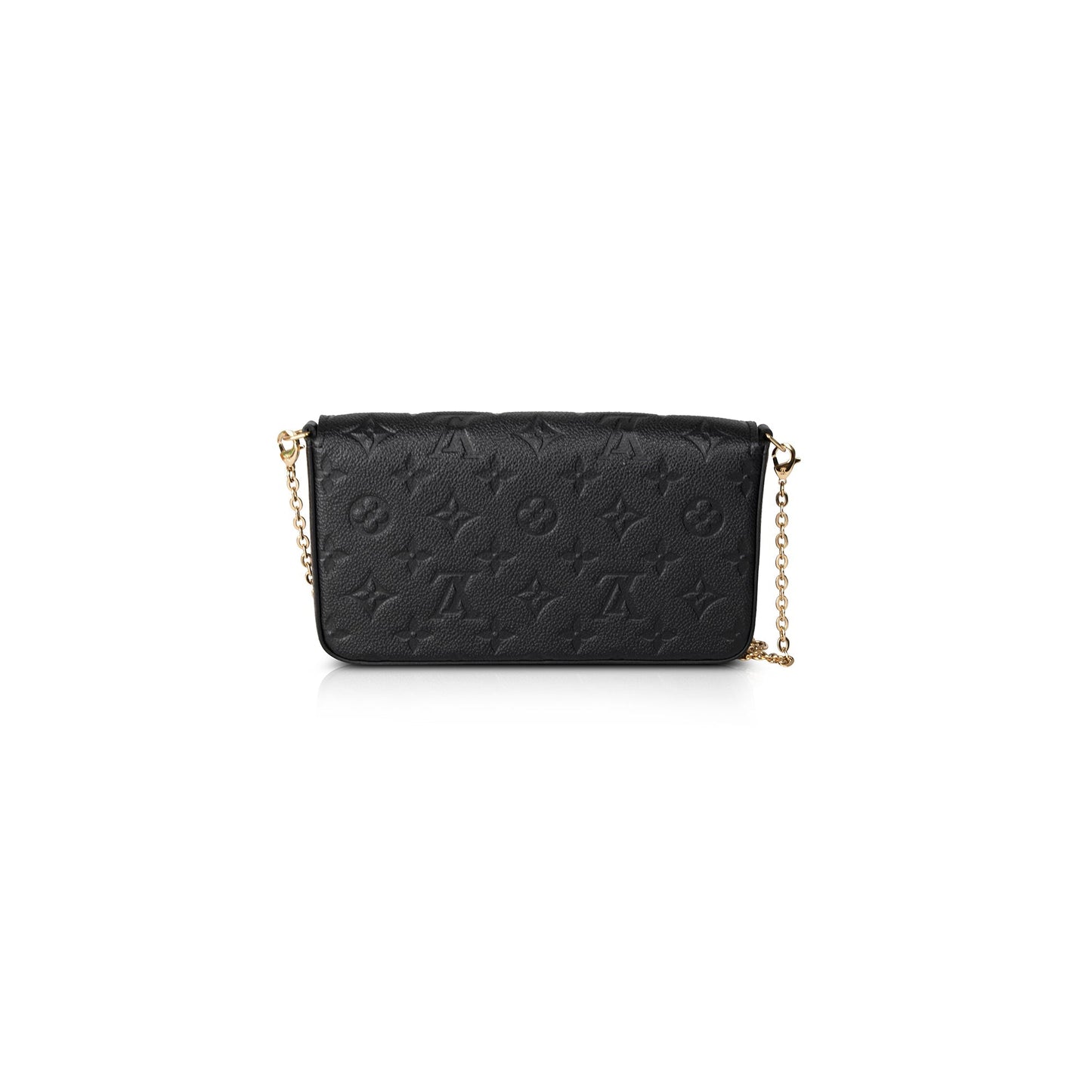 Louis Vuitton 2021 Black Monogram Empreinte Felicie Pochette Bag