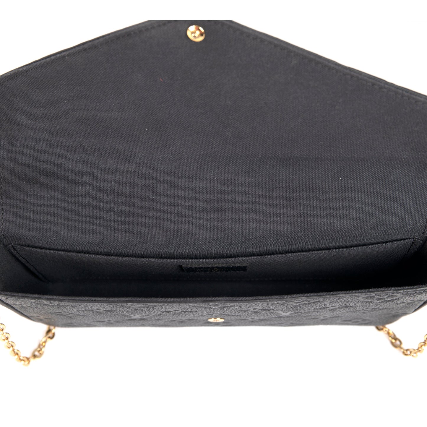 Louis Vuitton 2021 Black Monogram Empreinte Felicie Pochette Bag