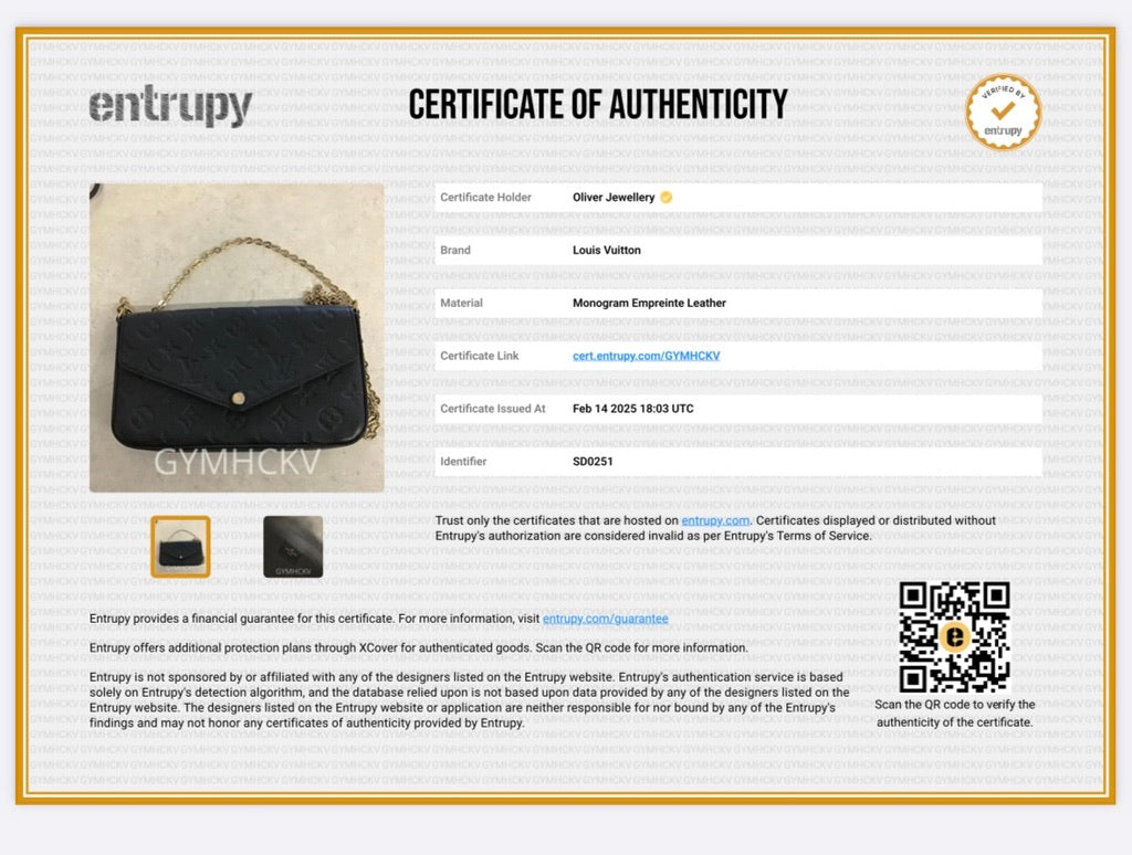 Louis Vuitton 2021 Black Monogram Empreinte Leather Felicie Pochette