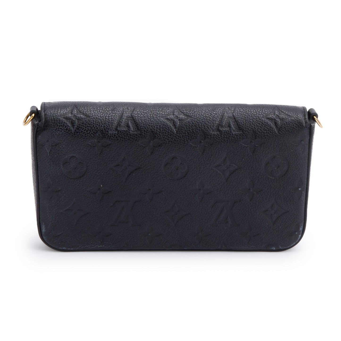 Louis Vuitton 2021 Black Monogram Empreinte Leather Felicie Pochette