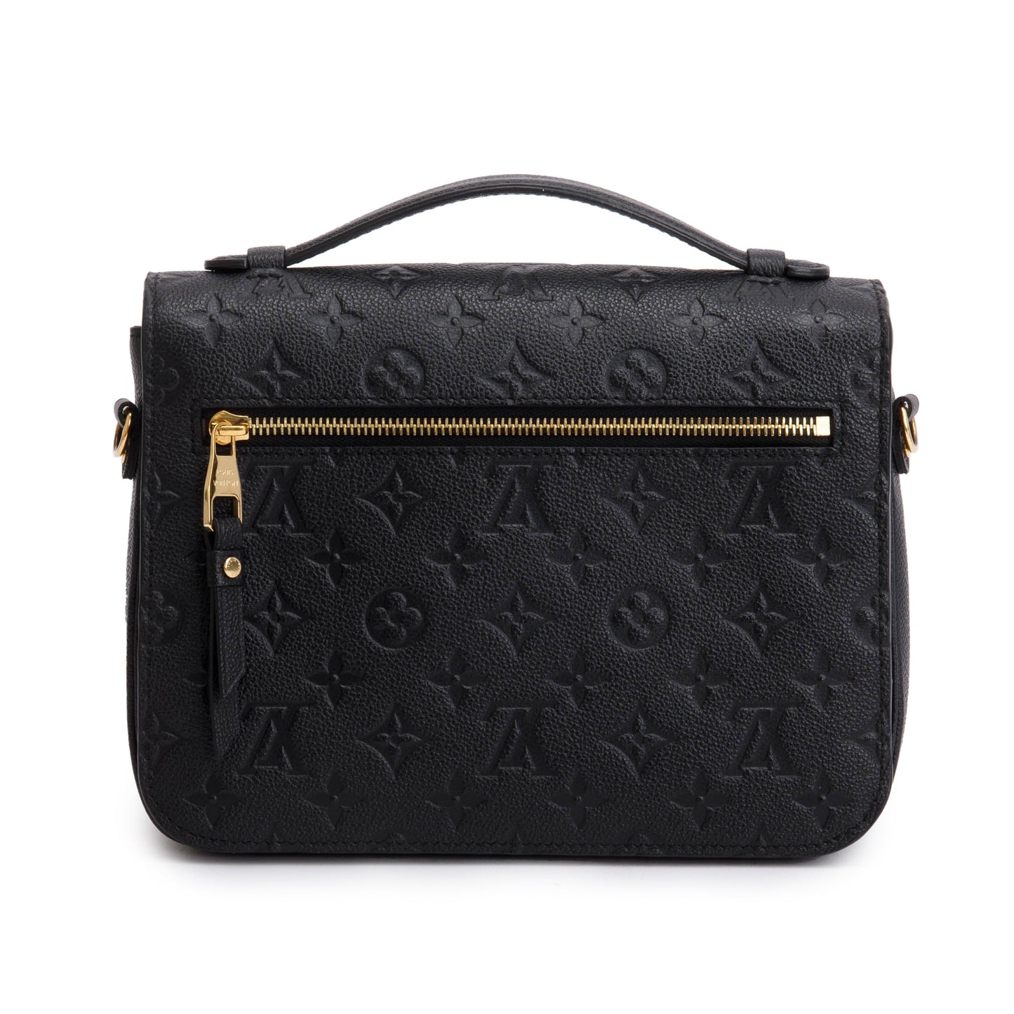 Louis Vuitton 2021 Black Monogram Empreinte Leather Pochette Metis