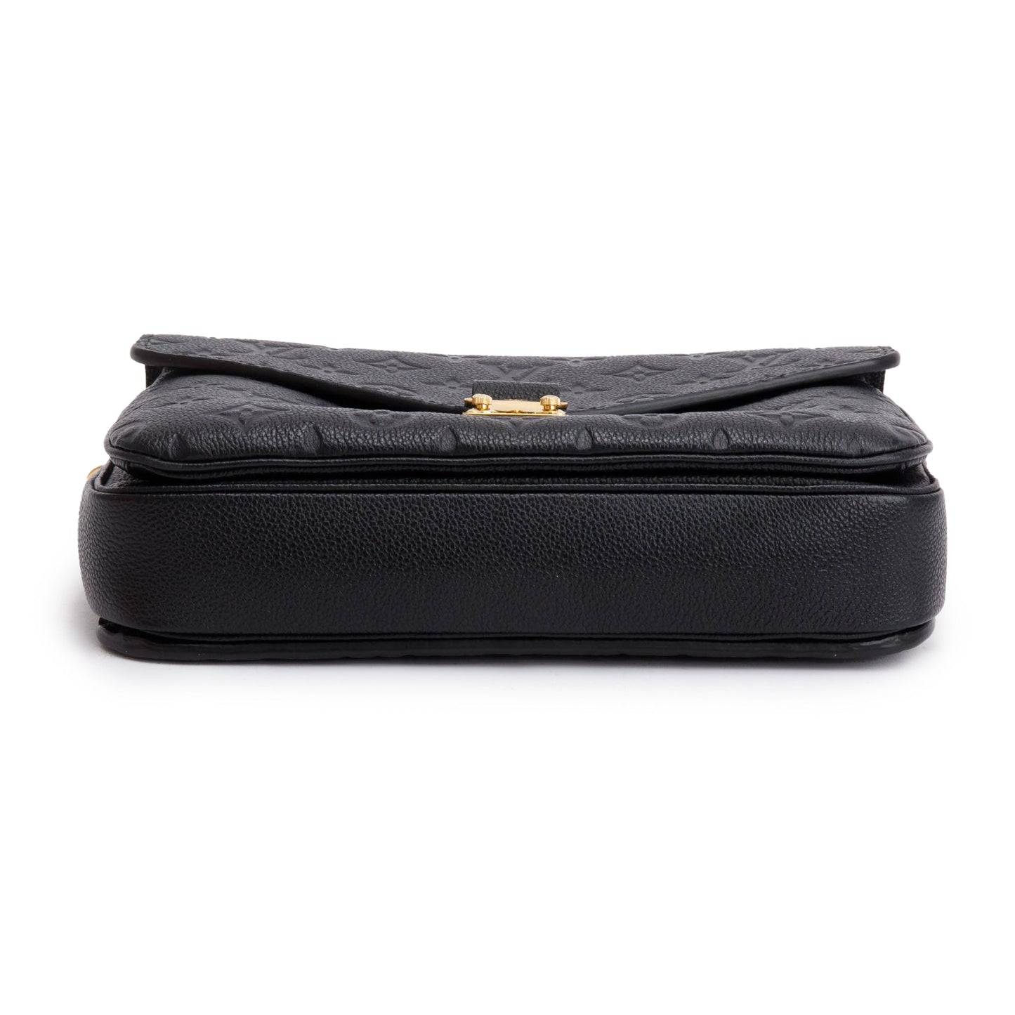 Louis Vuitton 2021 Black Monogram Empreinte Leather Pochette Metis