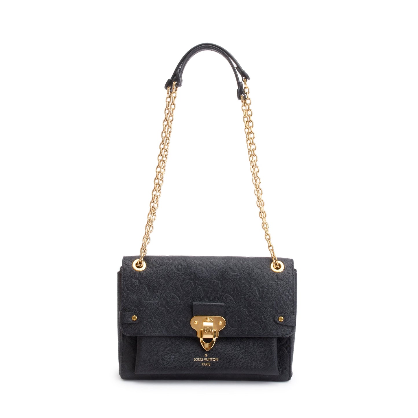 Louis Vuitton 2021 Black Monogram Empreinte Leather Vavin PM