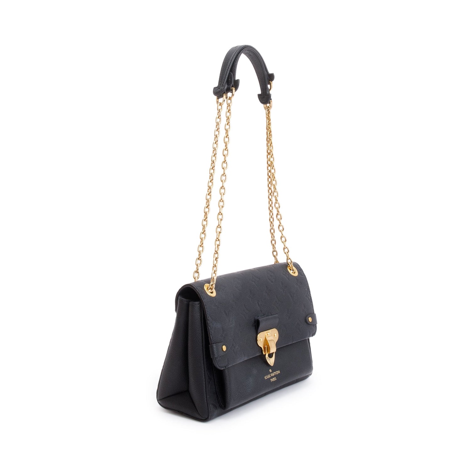 Louis Vuitton 2021 Black Monogram Empreinte Leather Vavin PM