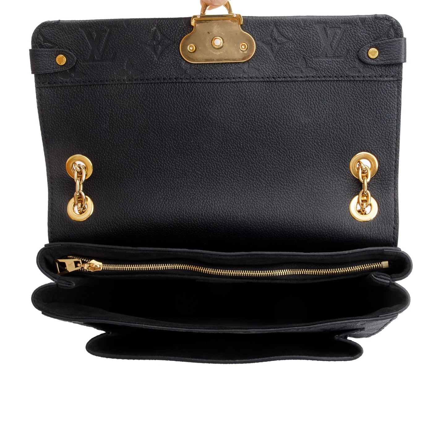 Louis Vuitton 2021 Black Monogram Empreinte Leather Vavin PM