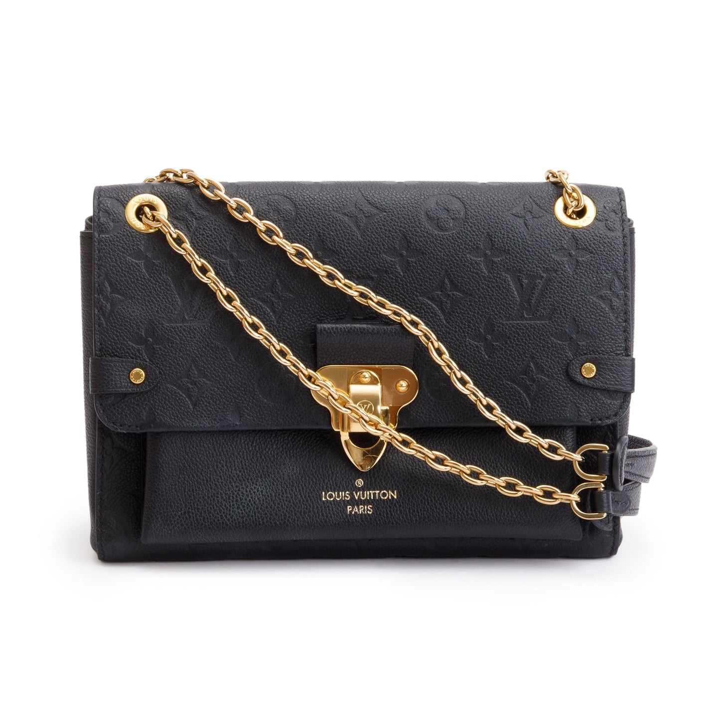 Louis Vuitton 2021 Black Monogram Empreinte Leather Vavin PM