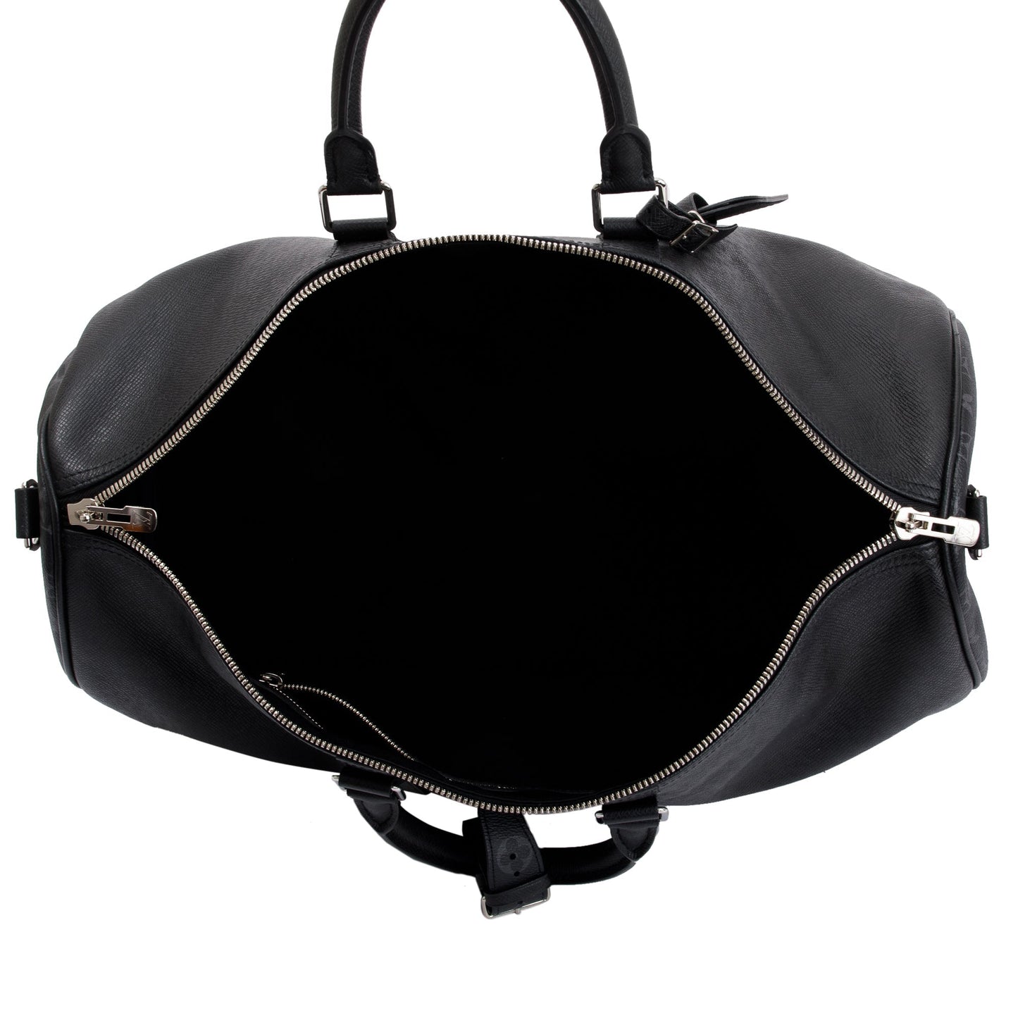 Louis Vuitton 2021 Black Taigarama Keepall Bandouliere 50