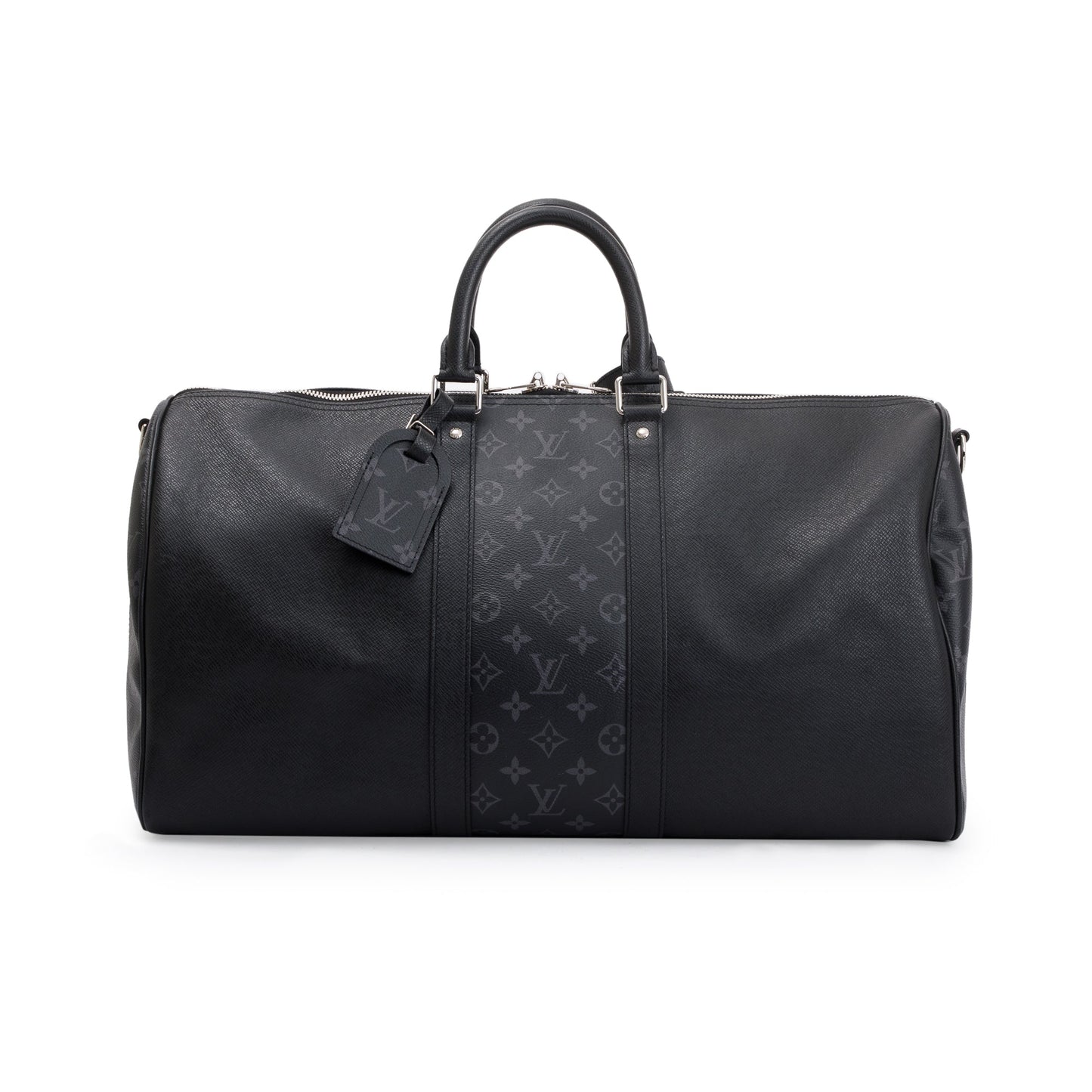 Louis Vuitton 2021 Black Taigarama Keepall Bandouliere 50