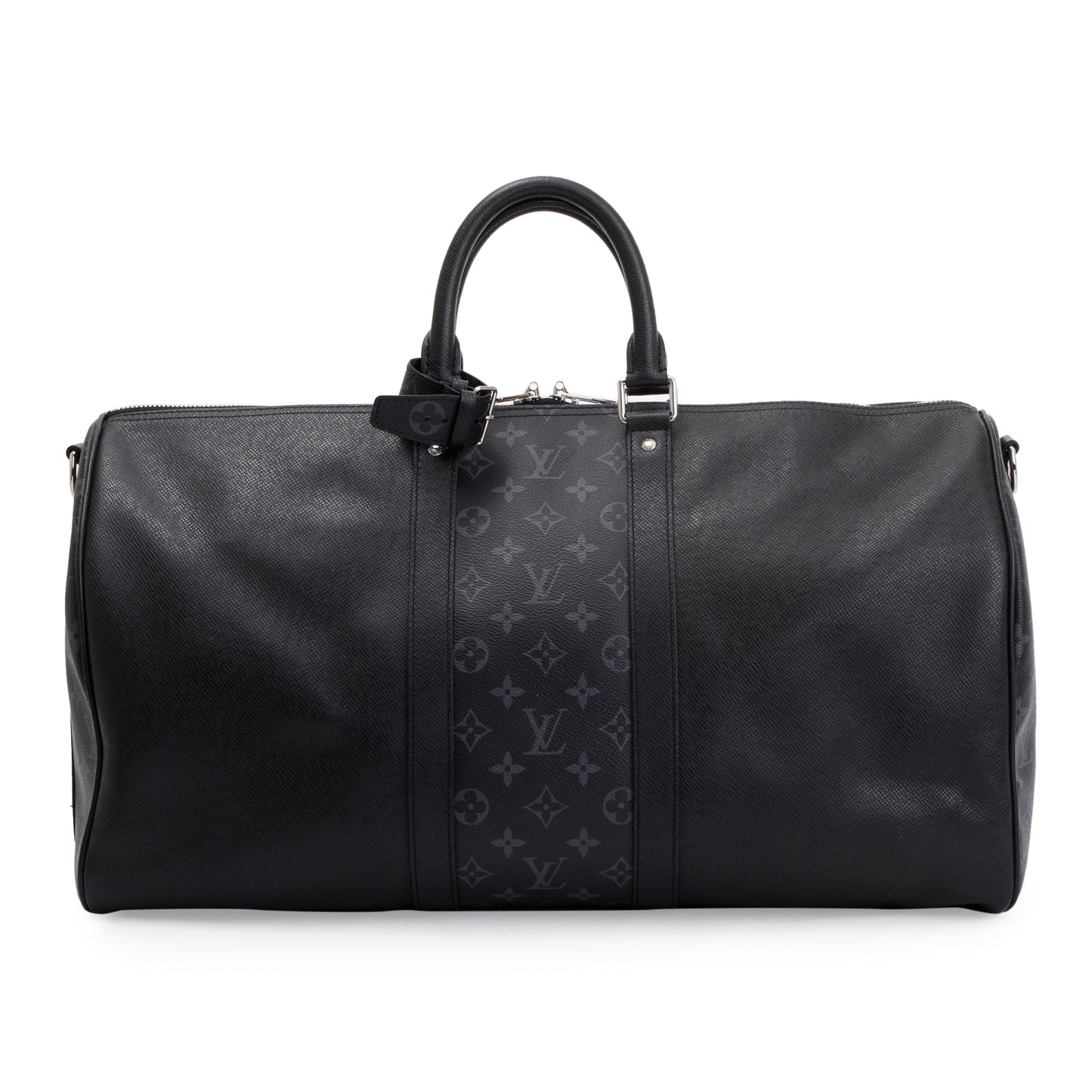 Louis Vuitton 2021 Black Taigarama Keepall Bandouliere 50