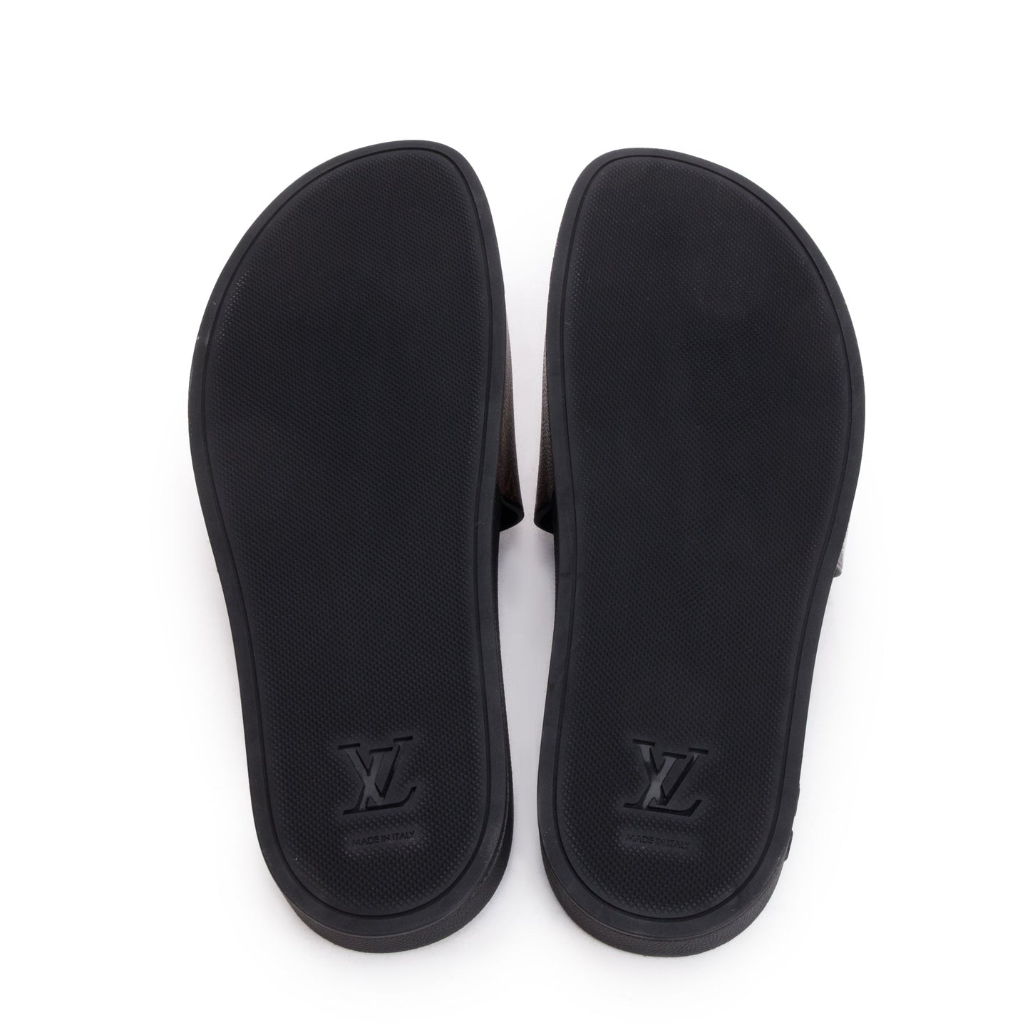 Louis Vuitton 2021 Brown Monogram Macassar Waterfront Mule Slides, Size 12