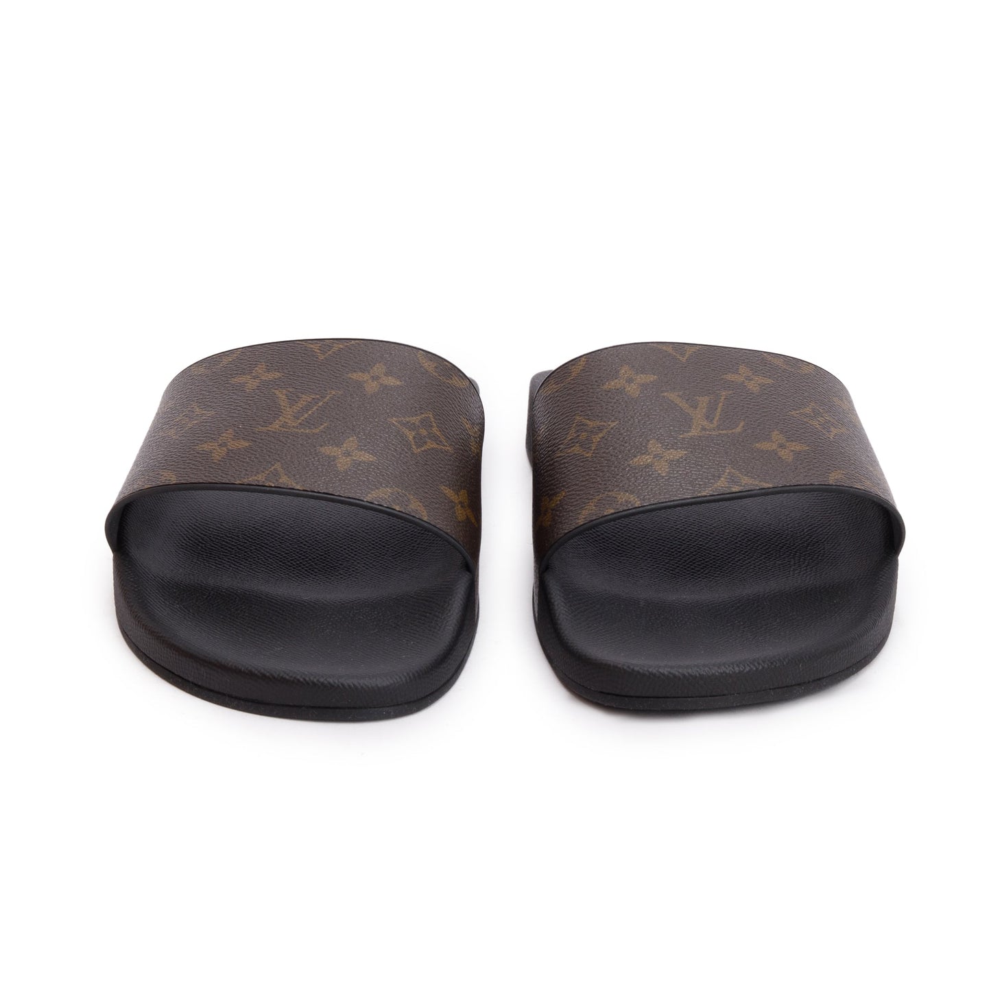 Louis Vuitton 2021 Brown Monogram Macassar Waterfront Mule Slides, Size 12