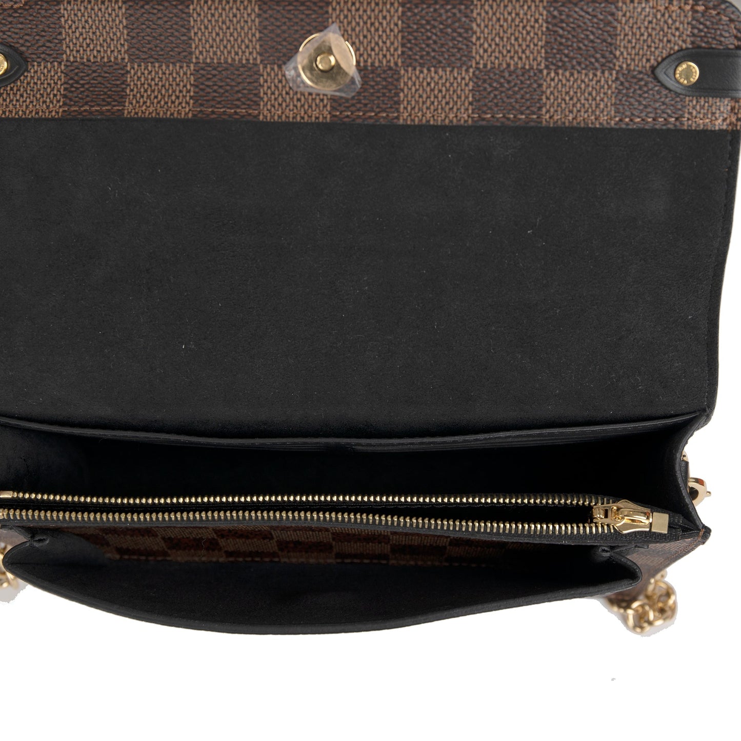 Louis Vuitton 2021 Damier Ebene Vavin Chain Wallet