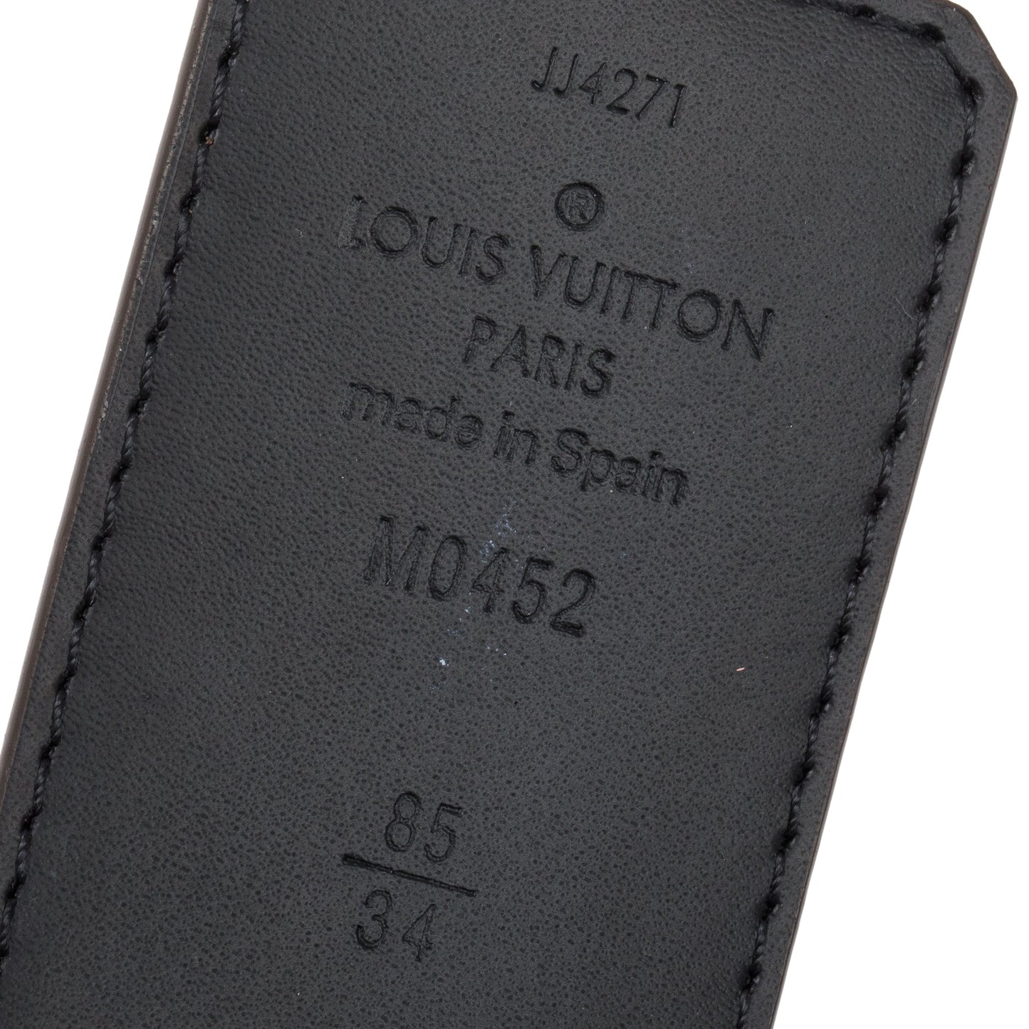 Louis Vuitton 2021 Monogram Canvas & Black Leather LV Shake 40 MM Reversible Belt 85 34