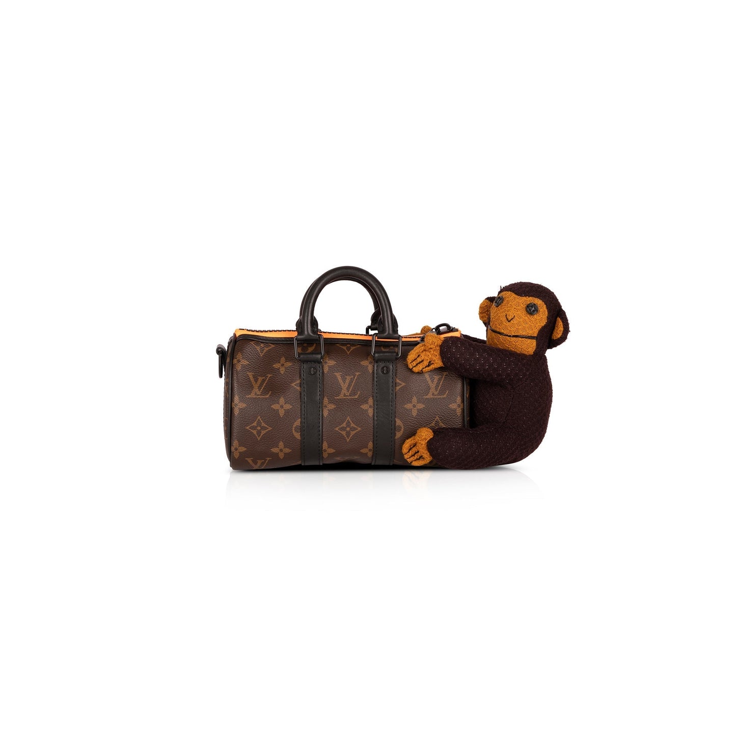 Louis Vuitton 2021 Monogram Keepall XS Monkey Puppet LV Friends