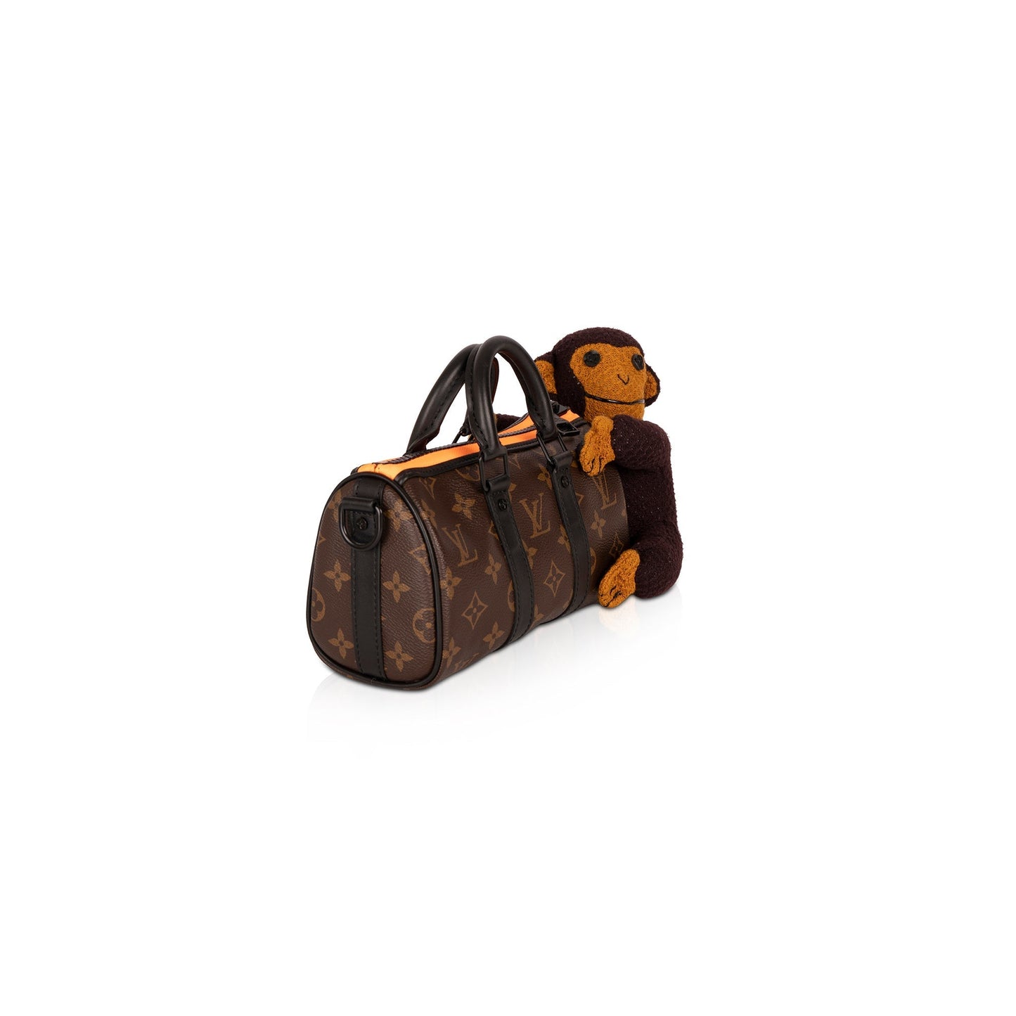 Louis Vuitton 2021 Monogram Keepall XS Monkey Puppet LV Friends