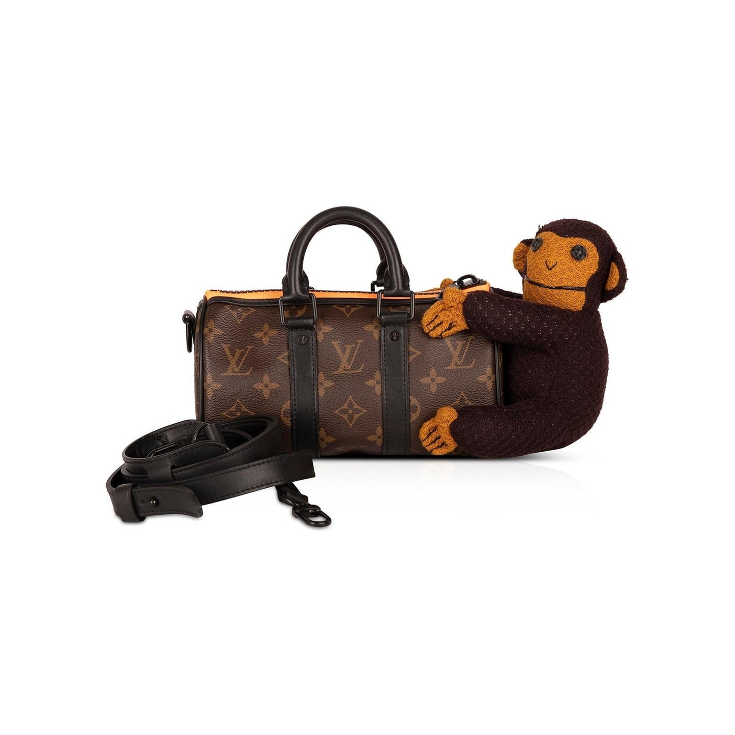 Louis Vuitton 2021 Monogram Keepall XS Monkey Puppet LV Friends