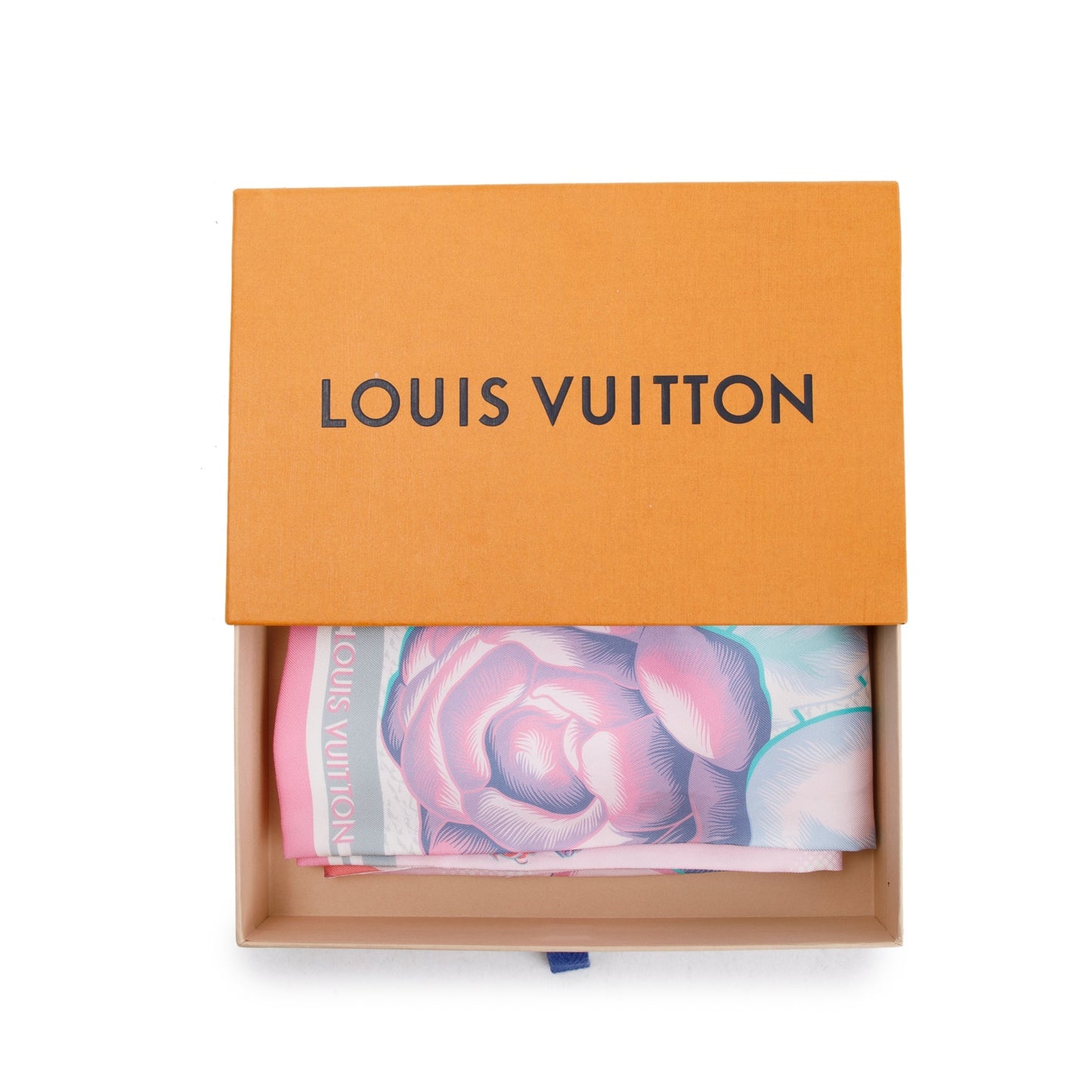 Louis Vuitton 2021 Pink & Multicolour Silk Malle Fleurs Bandeau