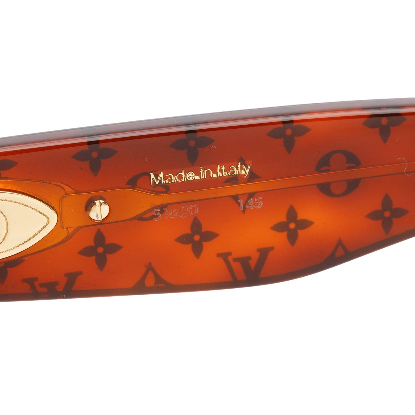 Louis Vuitton 2021 Z1483E Brown Monogram Acetate Blade Square Sunglasses