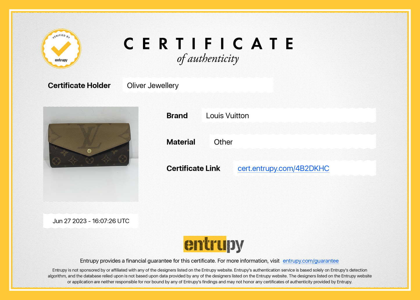 Louis Vuitton 2022 Autres Toiles Monogram Sarah Wallet