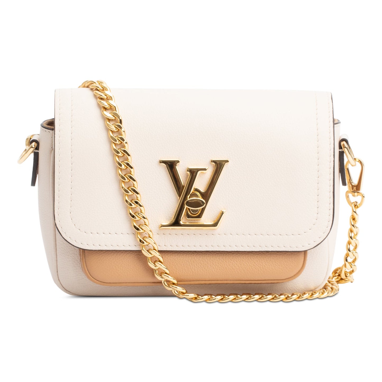 Louis Vuitton 2022 Beige Leather LockMe Tender Bag