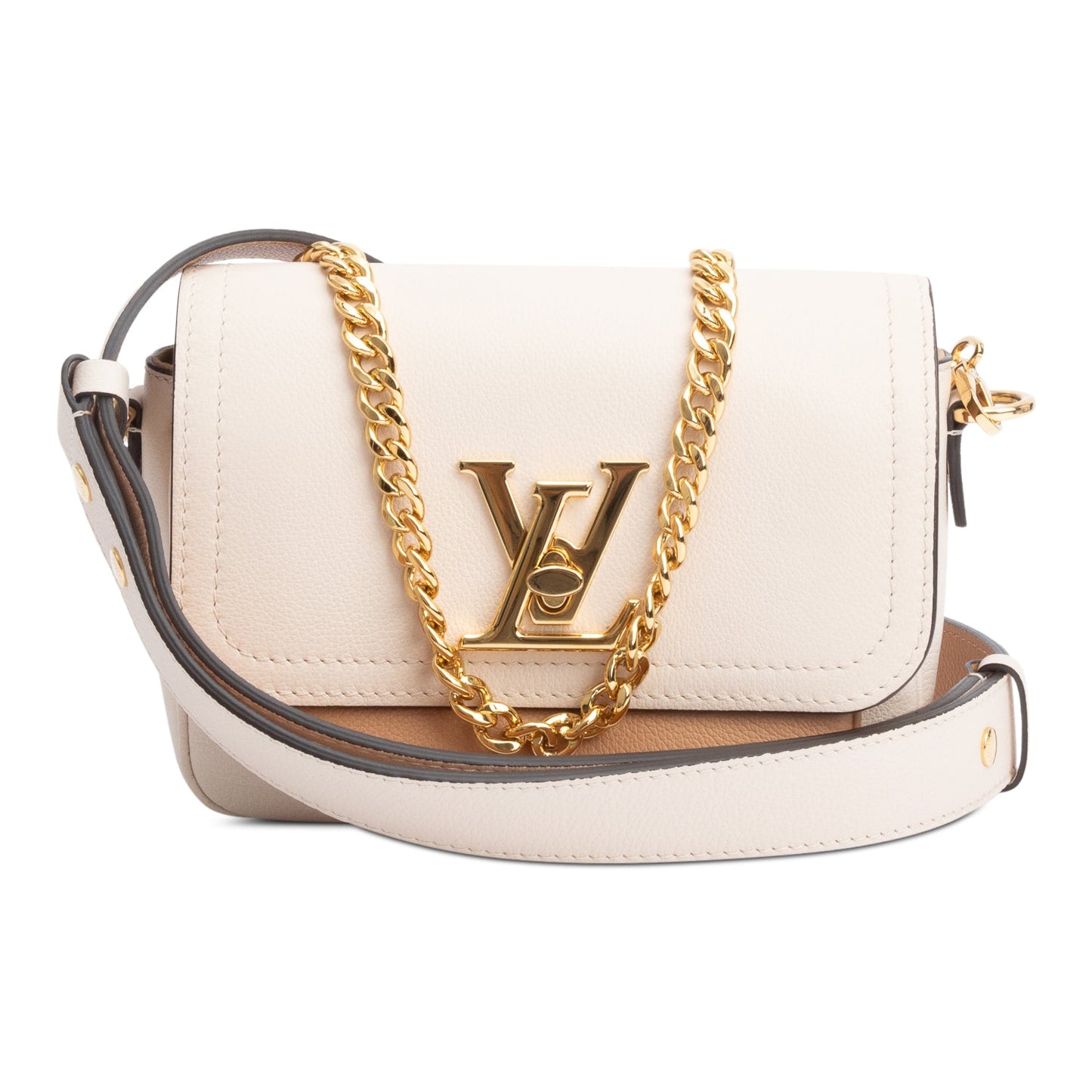 Louis Vuitton 2022 Beige Leather LockMe Tender Bag