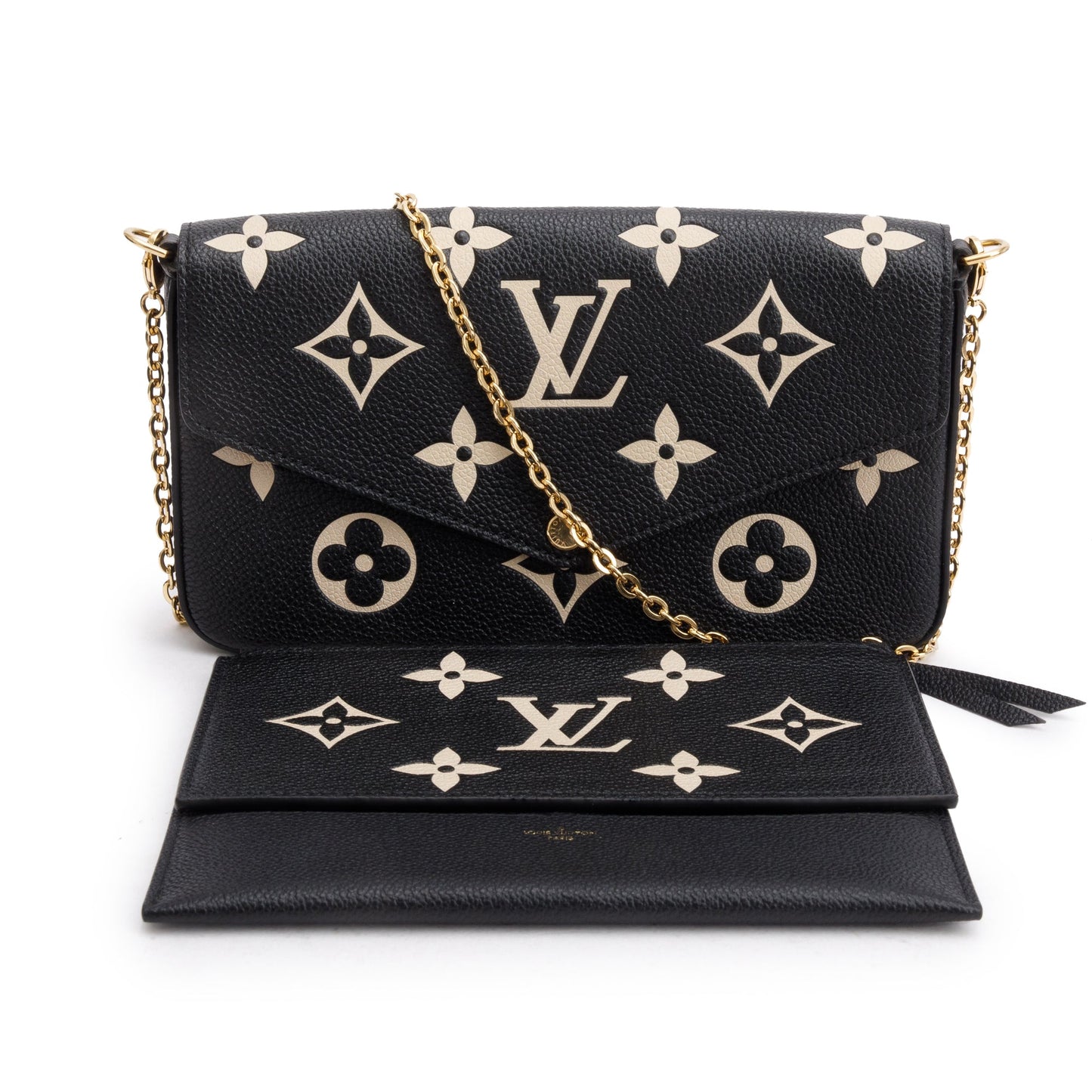 Louis Vuitton 2022 Bicolor Monogram Empreinte Leather Felicie Pochette