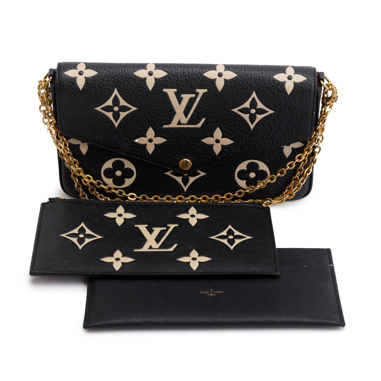 Louis Vuitton 2022 Bicolor Monogram Empreinte Leather Felicie Pochette
