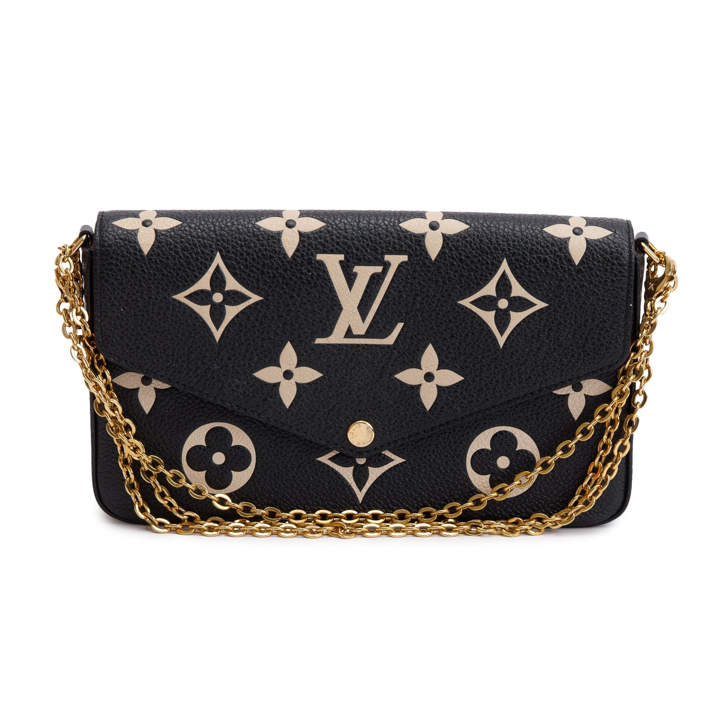 Louis Vuitton 2022 Bicolor Monogram Empreinte Leather Felicie Pochette