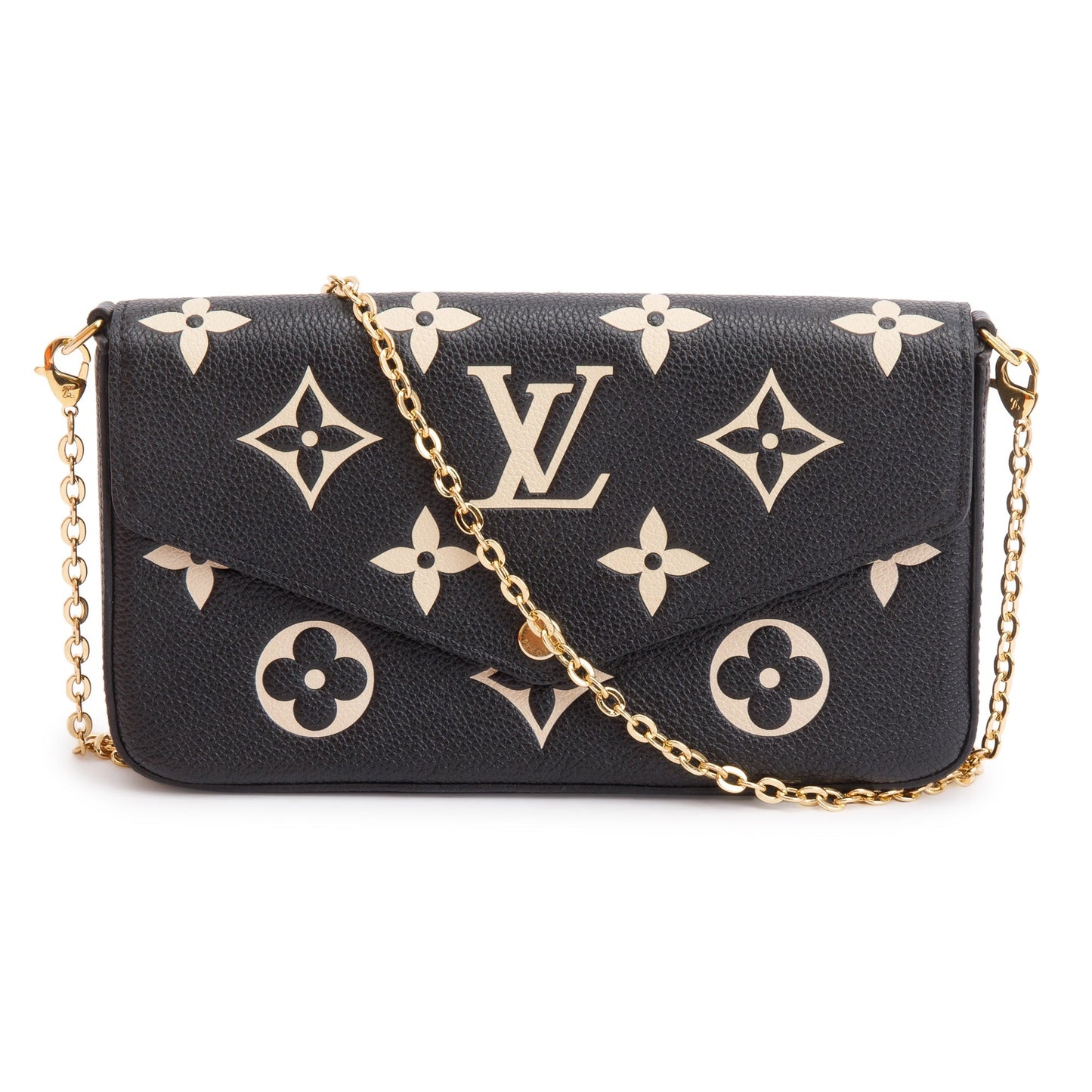 Louis Vuitton 2022 Bicolor Monogram Empreinte Leather Felicie Pochette