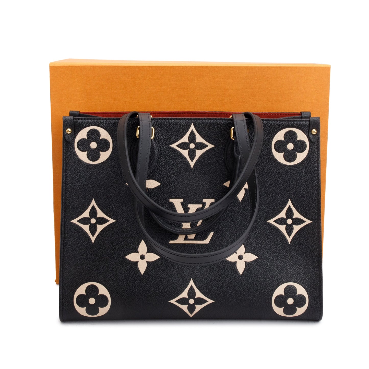 Louis Vuitton 2022 Bicolor Monogram Empreinte Leather OnTheGo MM