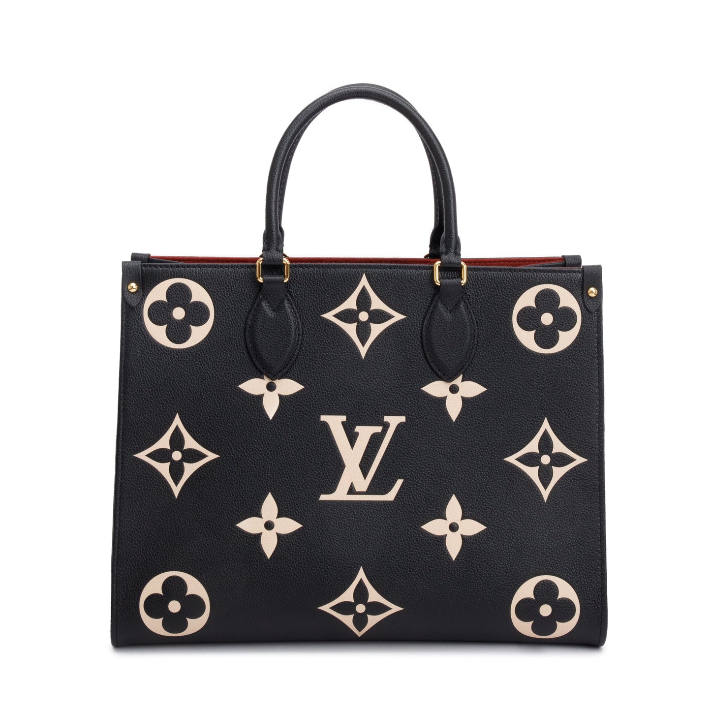 Louis Vuitton 2022 Bicolor Monogram Empreinte Leather OnTheGo MM