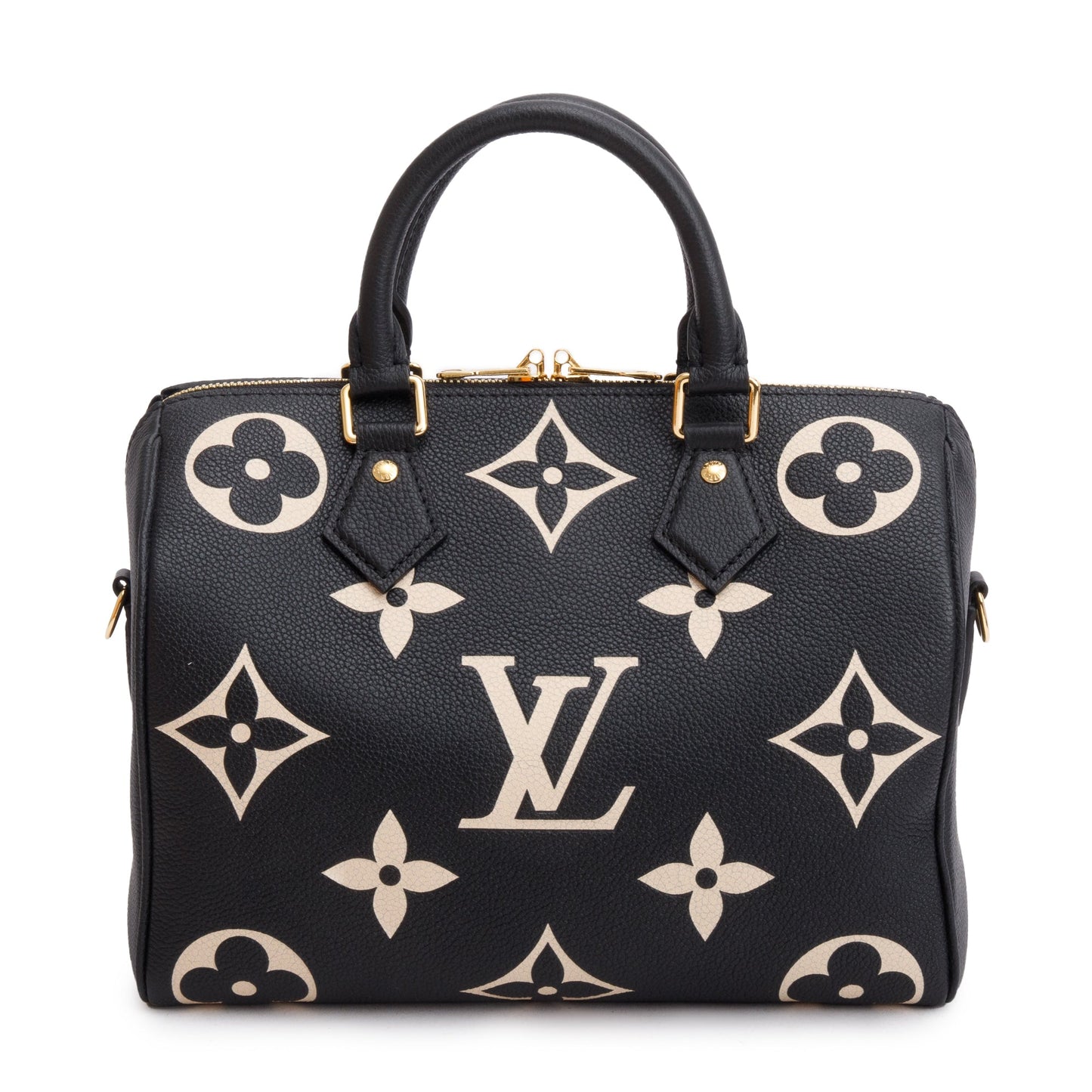 Louis Vuitton 2022 Bicolor Monogram Empreinte Leather Speedy Bandouliere 25